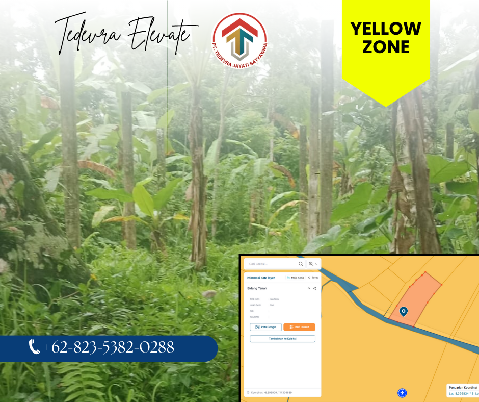 Land for Sale – 3.9 Are, Pupuan, Tegallalang UBUD (Yellow Zone R-4)