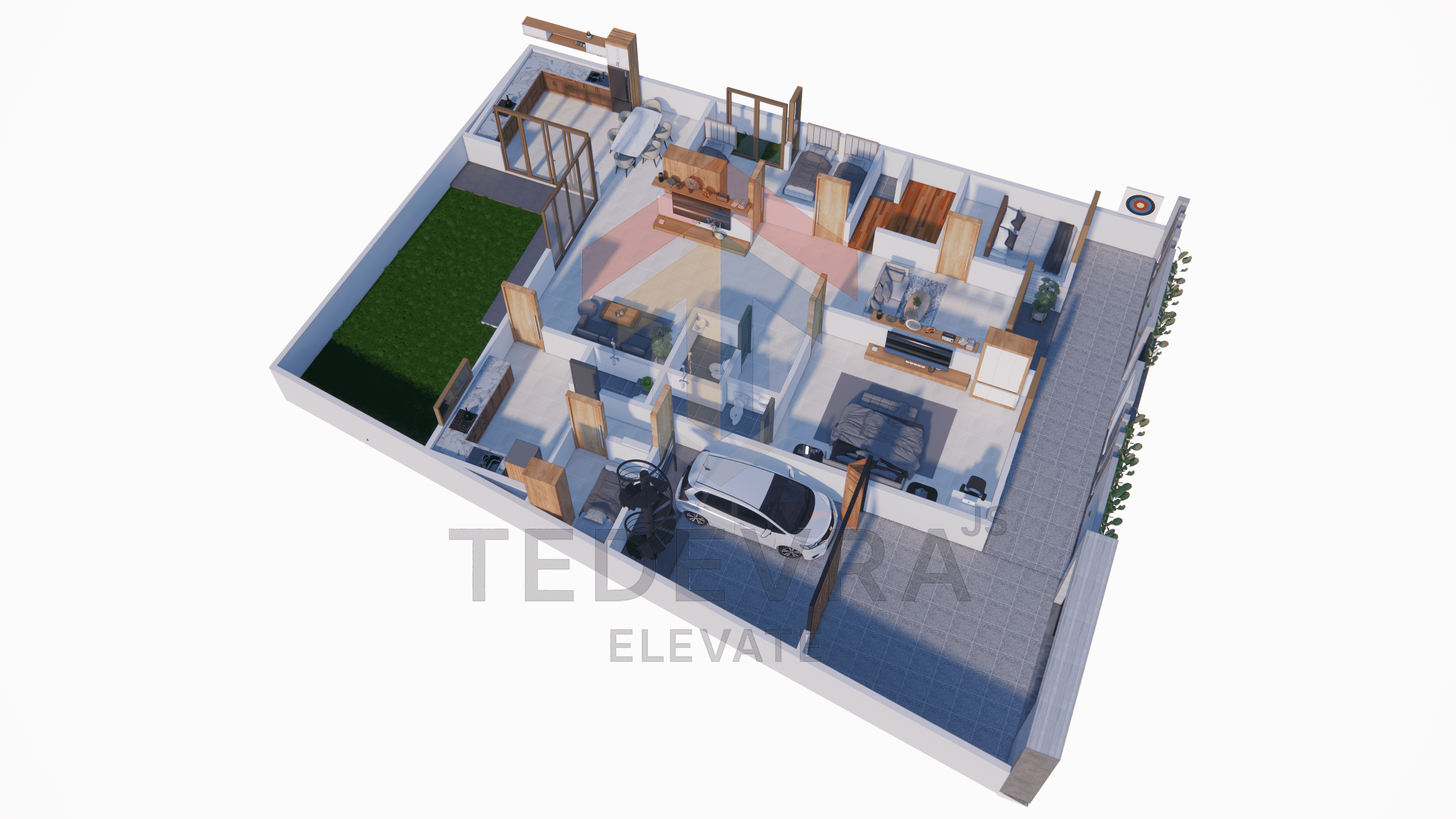 Modern Tropical Minimalist 5BR House – Land Size 319 m², 2 Storeys, Full Construction Drawings - MTD180