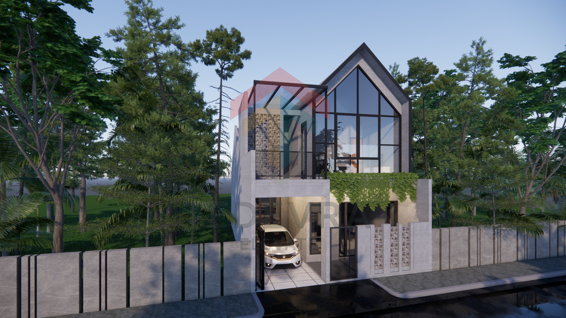 GLASSFRONT GABLE VILLA - UR184