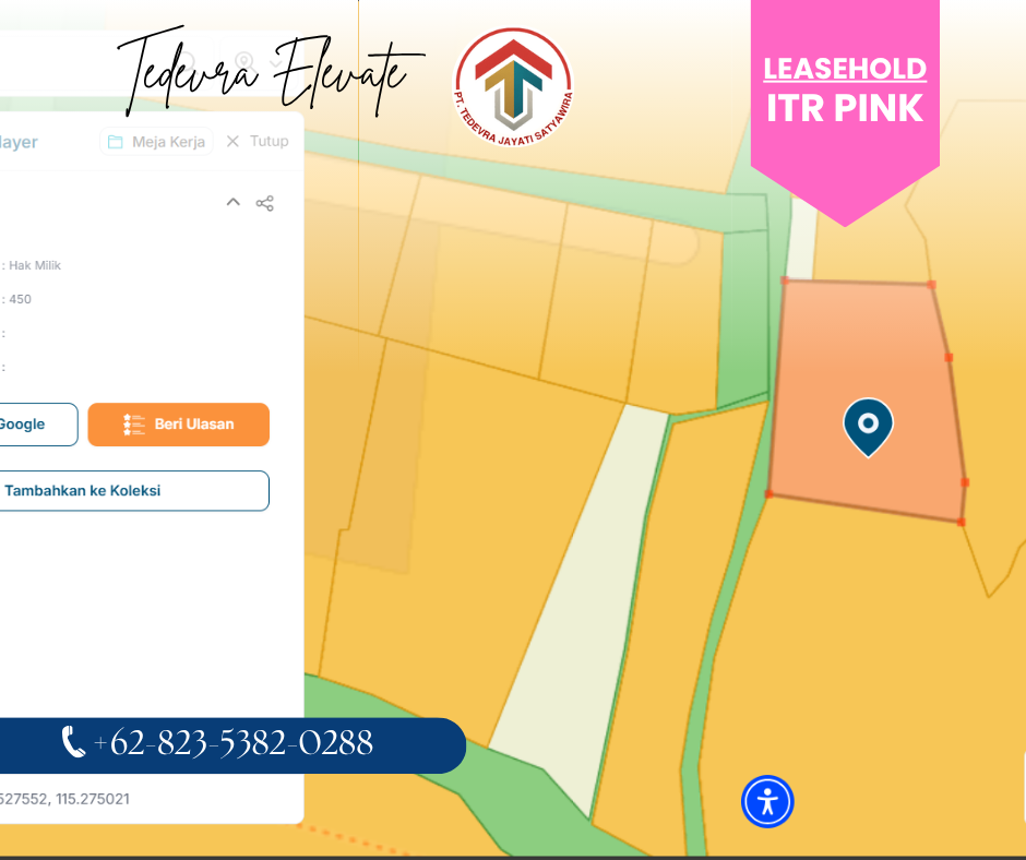 Land for Leasehold in Ubud 4.5 Are