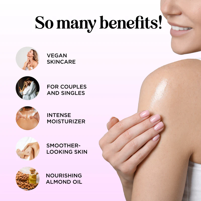 Honeydew Lavender Massage Oil for Couples Relaxation - Non Greasy Non Staining Irresistibly Silky Full Body Massage Oil for Massage Therapy with Lavender Essential Oil - Therapeutic Grade Non GMO and Vegan