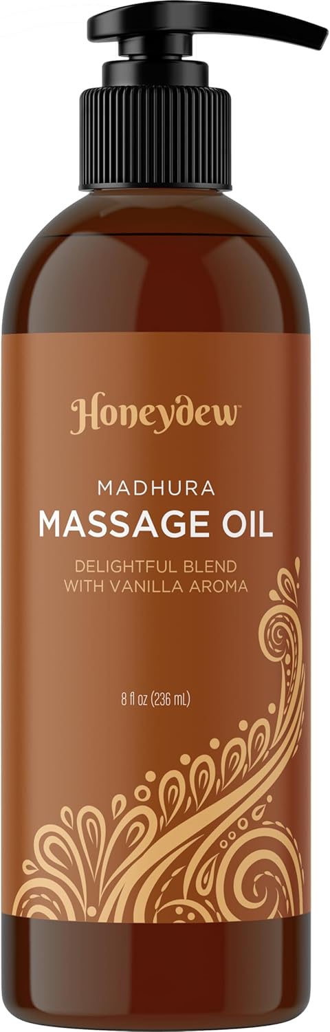 Honeydew Vanilla Massage Oil for Date Night - Premium Easy Gliding Sensual - Non Greasy Non Staining Irresistibly 
