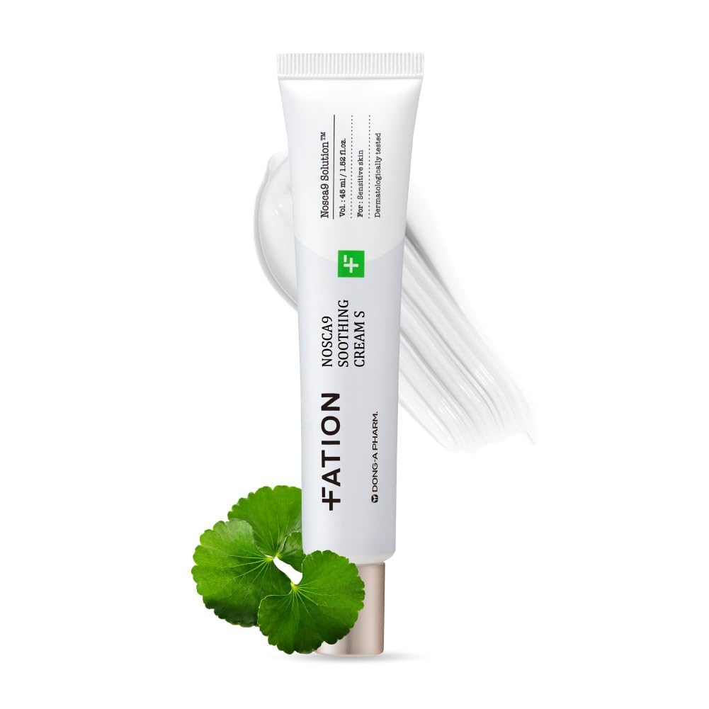Fation Nosca9 Soothing Skincare Set Exfoliating Toner, Hydrating Serum & Barrier Cream with PHA, LHA, 5-Layer Ceramide Complex & Fresh Centella Asiatica for Sensitive Skin