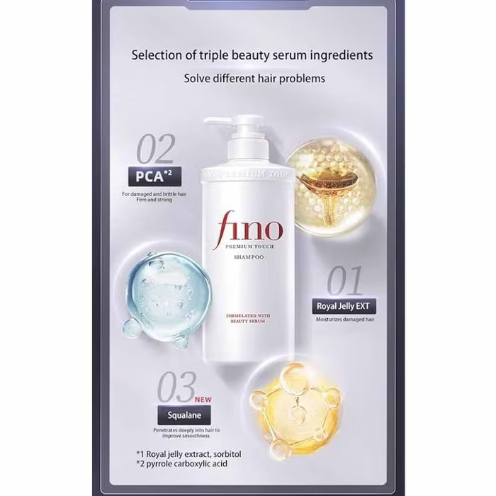 Shiseido Fino Premium Touch Shampoo - Formulated with Beauty Serum 
