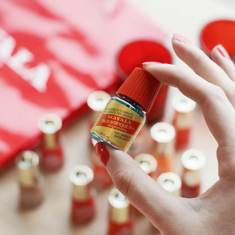 MAVALA Scientifique K+ Keratin Hardener Strengthener | Protect Nails | Avoid Breaking and Splitting | Supports Natural Keratinization | Multi-color