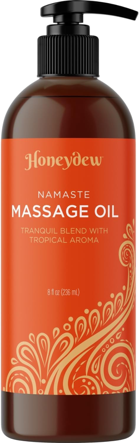 Honeydew Tropical Scented Massage Oil for Couples - Tranquil Full Body Massage Oil for Massage Therapy with Moisturizing Non Greasy