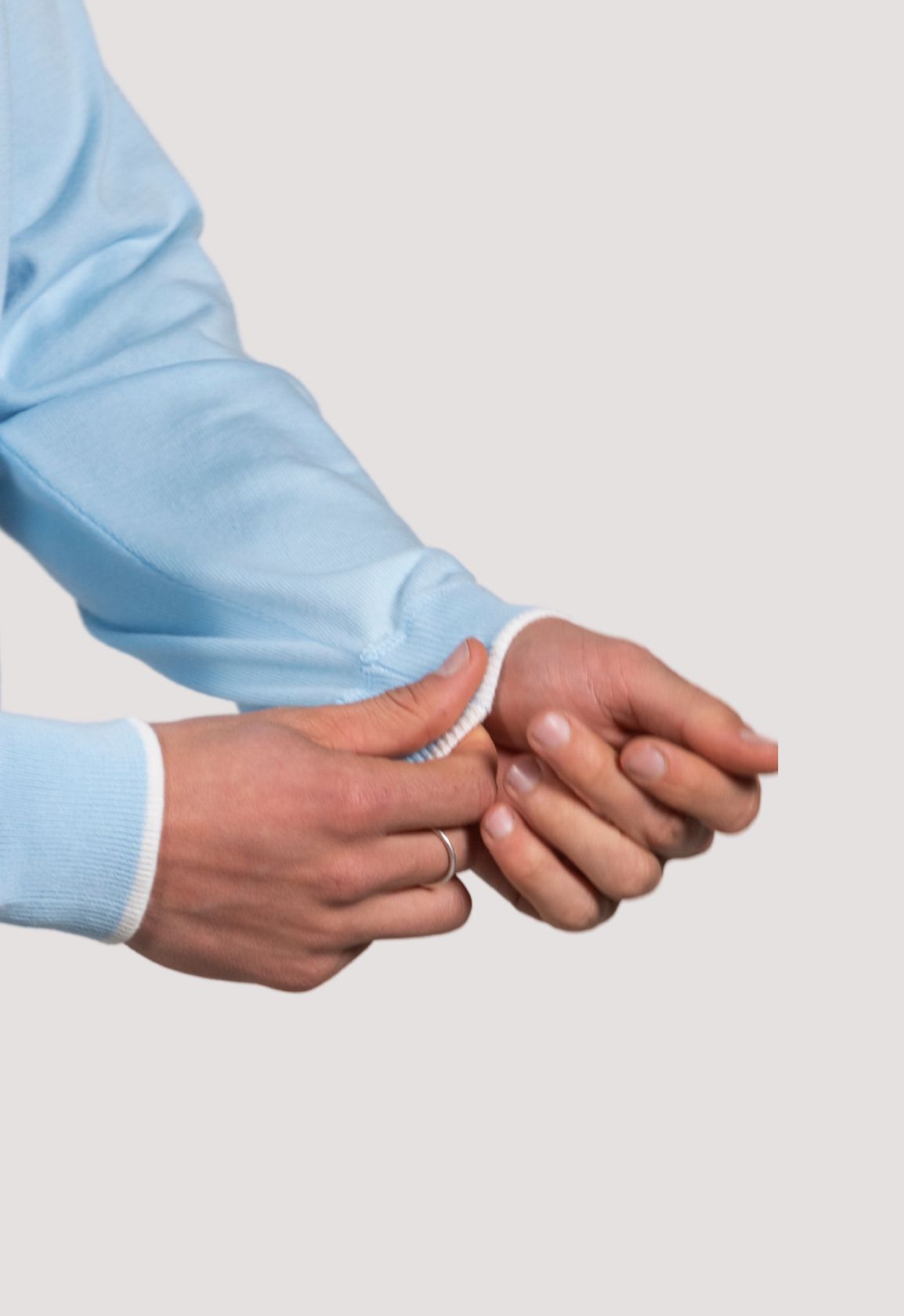 felpa uomo con spalle taglio raglan in puro cotone supima , menswear raglan shoulders cut jumper in pure cotton