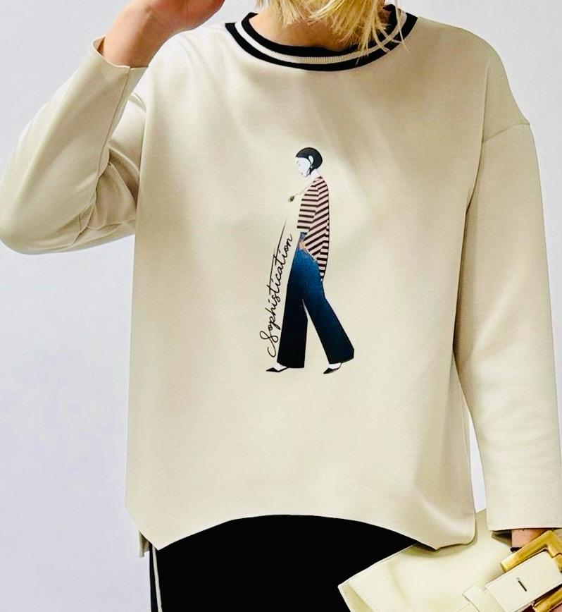 Felpa oversize da donna Barbara, oversize women Barbara jumper