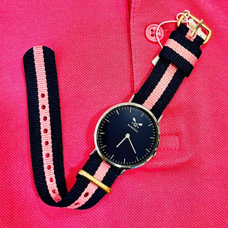 orologio da polso unisex Barbosa con cassa in acciaio e cinturino di tessuto, unisex Barbosa wrist-watch in stailess steel with fabric wristband