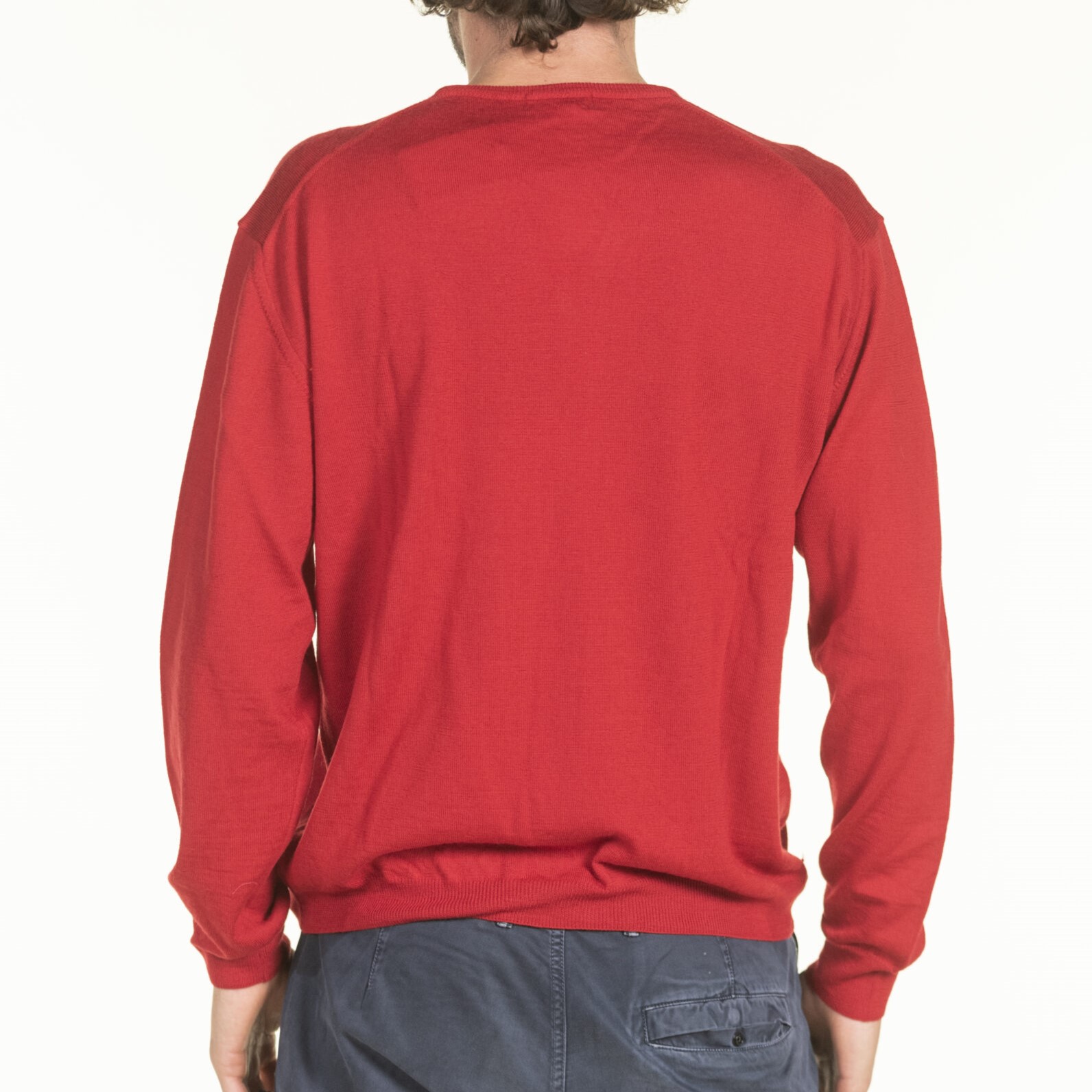 Maglia rasata girocollo uomo in 100% cashmere, 100% cashmere smooth-knit roundneck menswear jumper