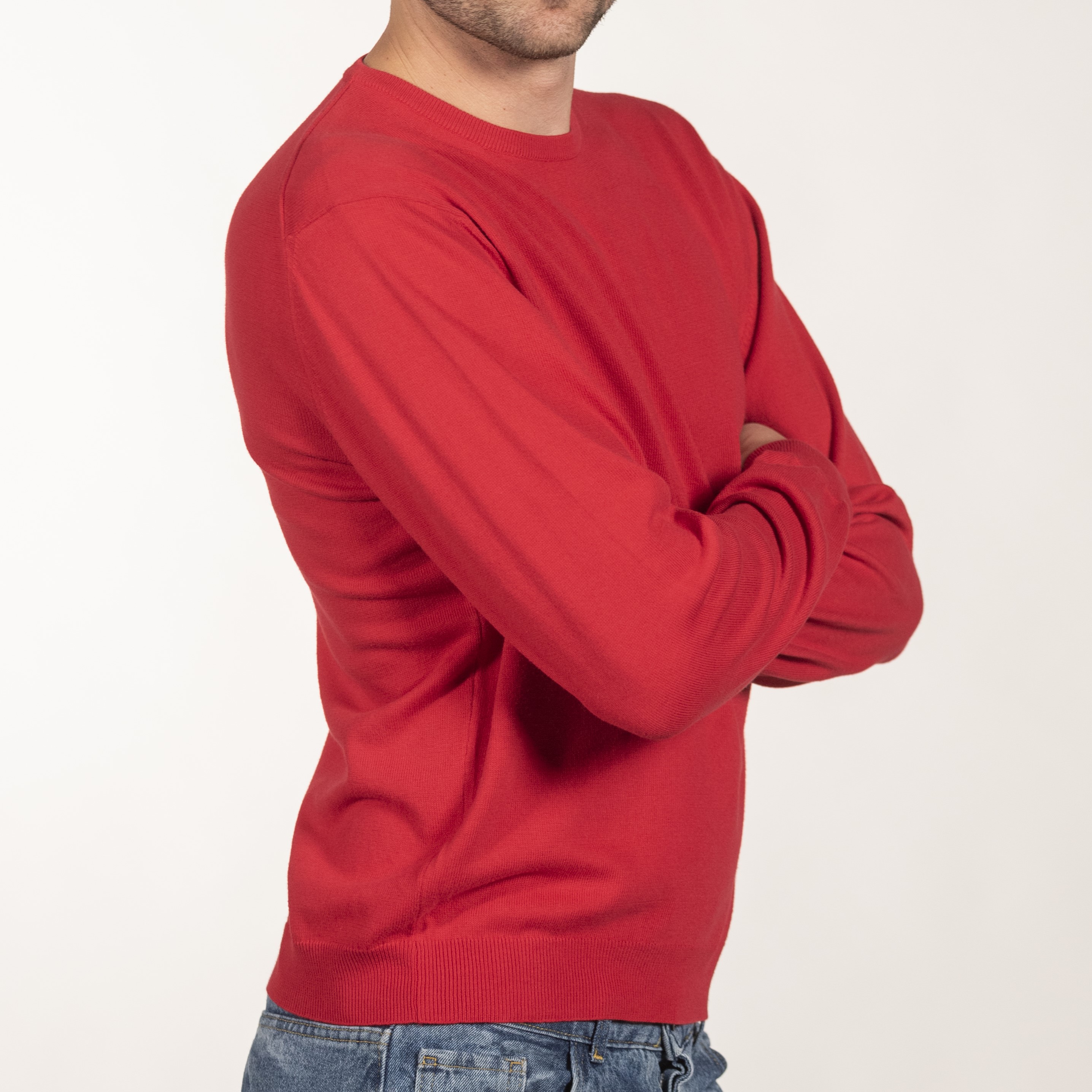 Maglia girocollo uomo puro cotone - menswear roundneck pullover in pure cotton