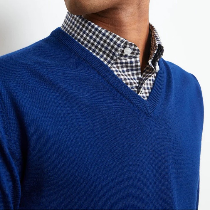 maglia unisex in 100% lana merinos extrafine Lanerossi con scollo a V, unisex 100% merinos wool extrafine Lanerossi v-neck jumper