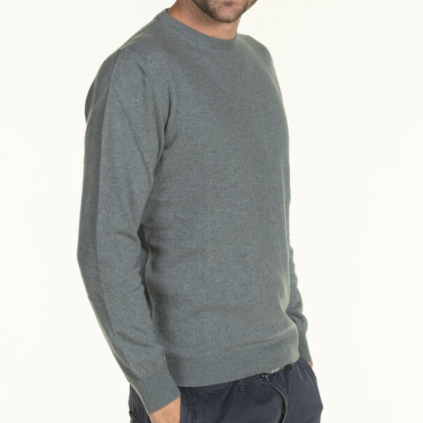 Girocollo uomo 100% pura lana merinos extrafine, men 100% merinos wool extrafine roundneck pullover