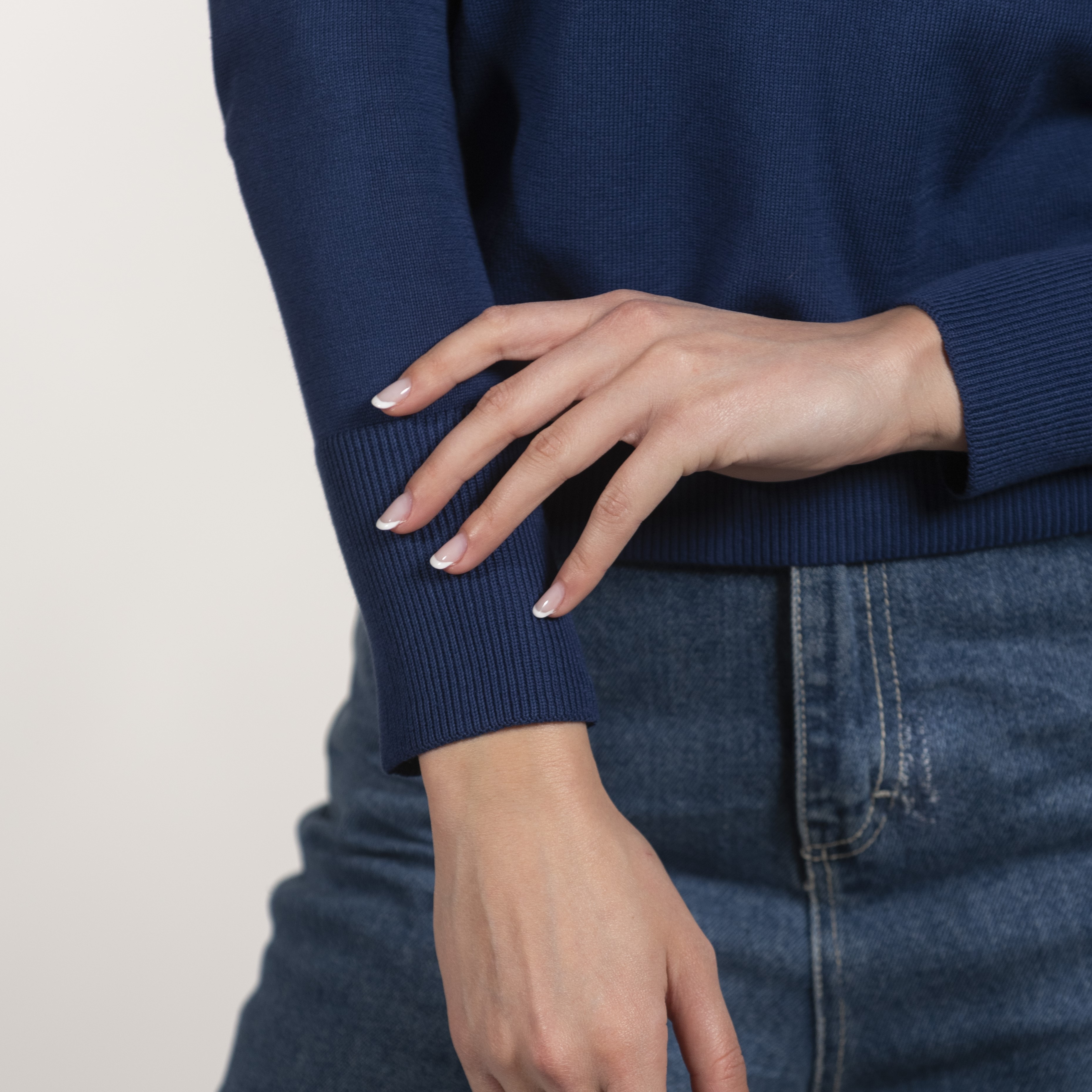 Maglia girocollo donna puro cotone - Women roundneck pullover in pure cotton