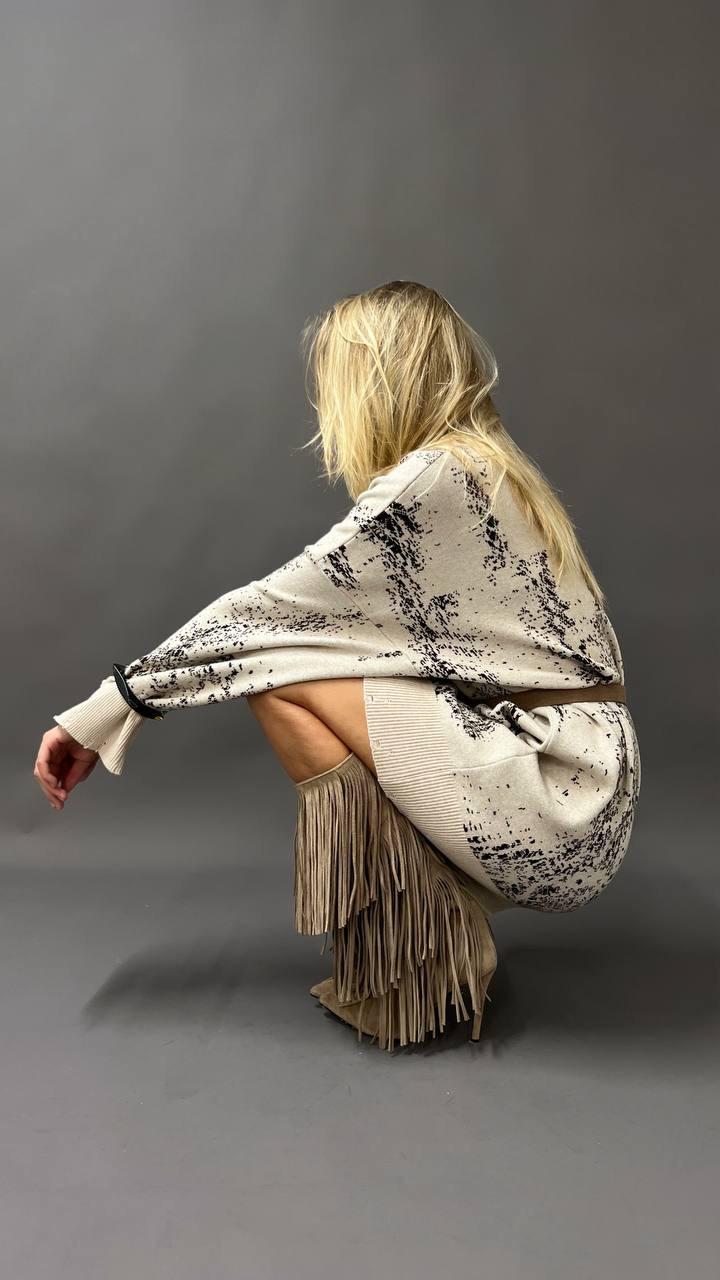 Mini abito da donna maxi maglia Mio Amore in misto lana, womenswear minidress wool blend maxisweather Mio Amore 