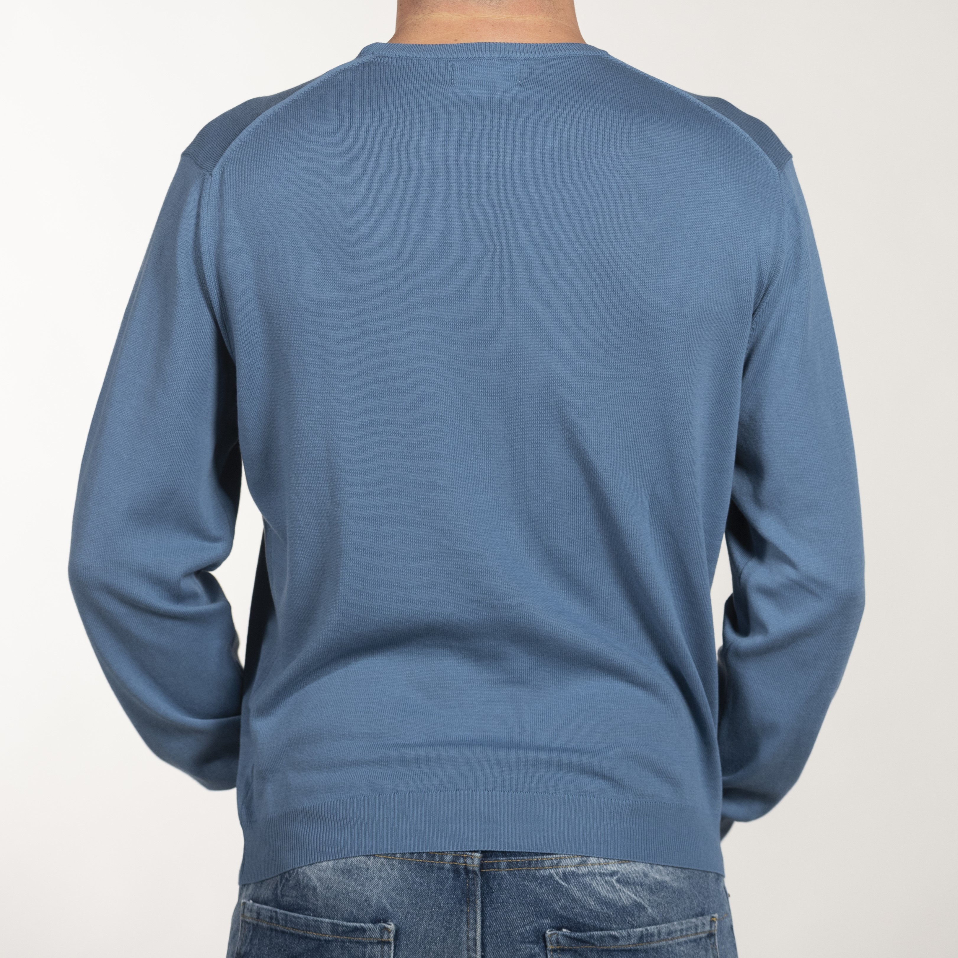 Maglia girocollo uomo puro cotone - menswear roundneck pullover in pure cotton