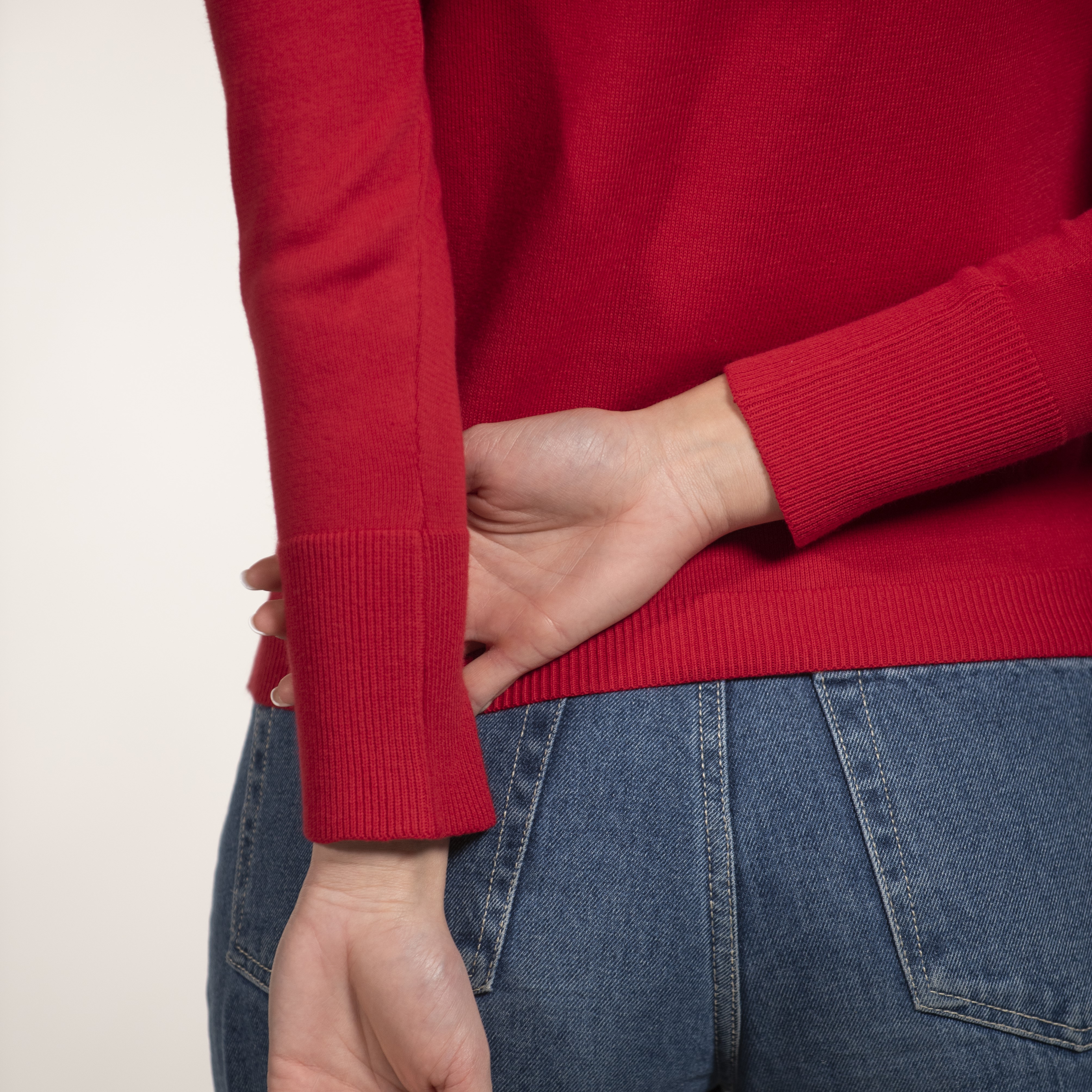 Maglia girocollo donna puro cotone - Women roundneck pullover in pure cotton