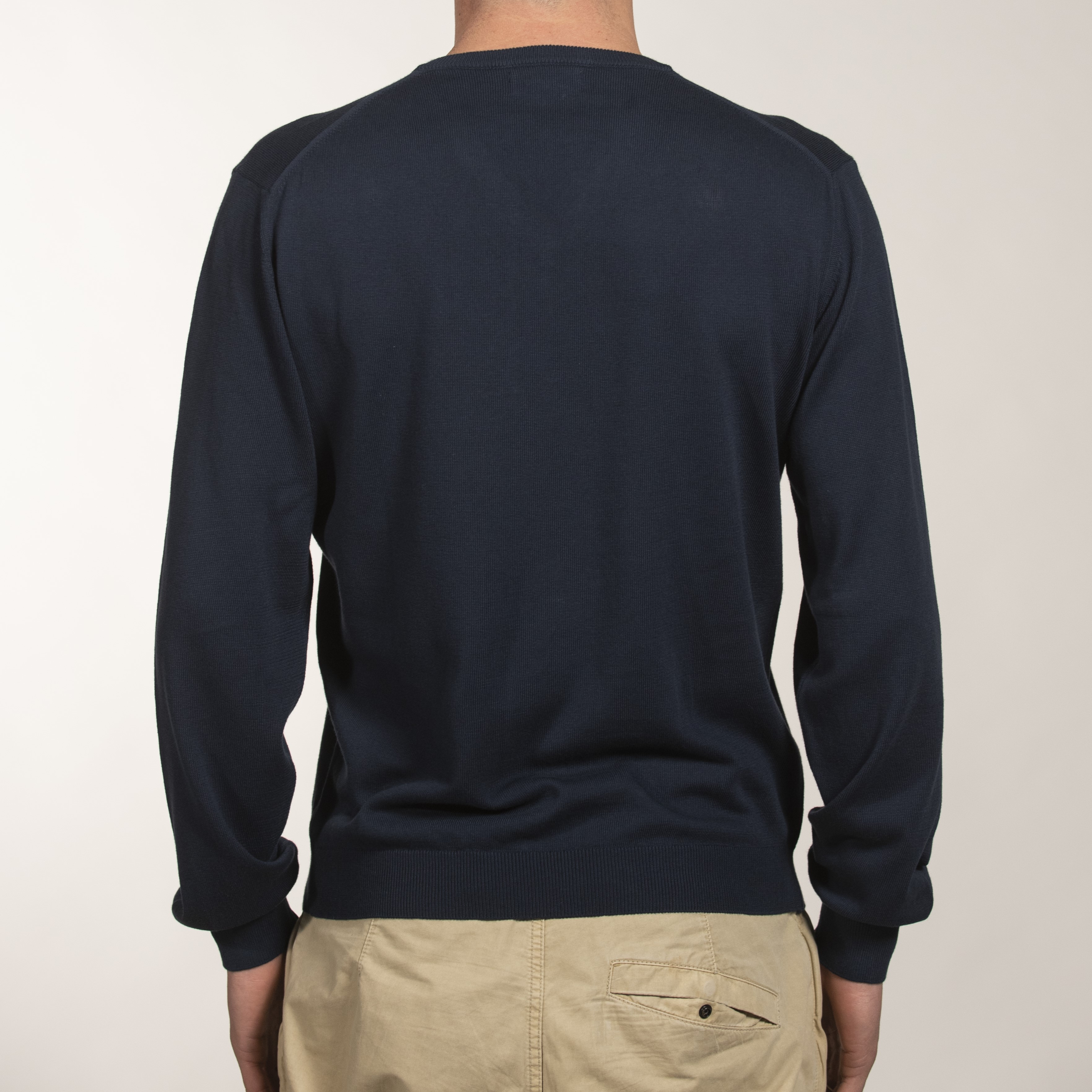 Maglia uomo scollo v in puro cotone - Menswear v-neck pullover in pure cotton