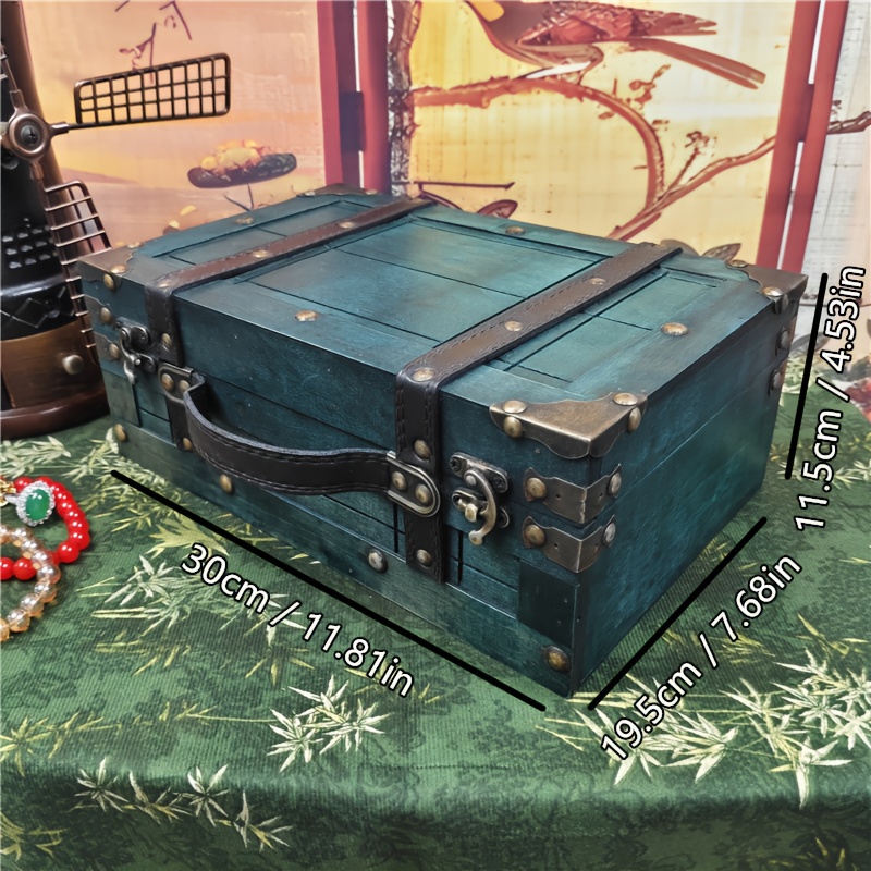 Vintage Wooden Treasure Chest