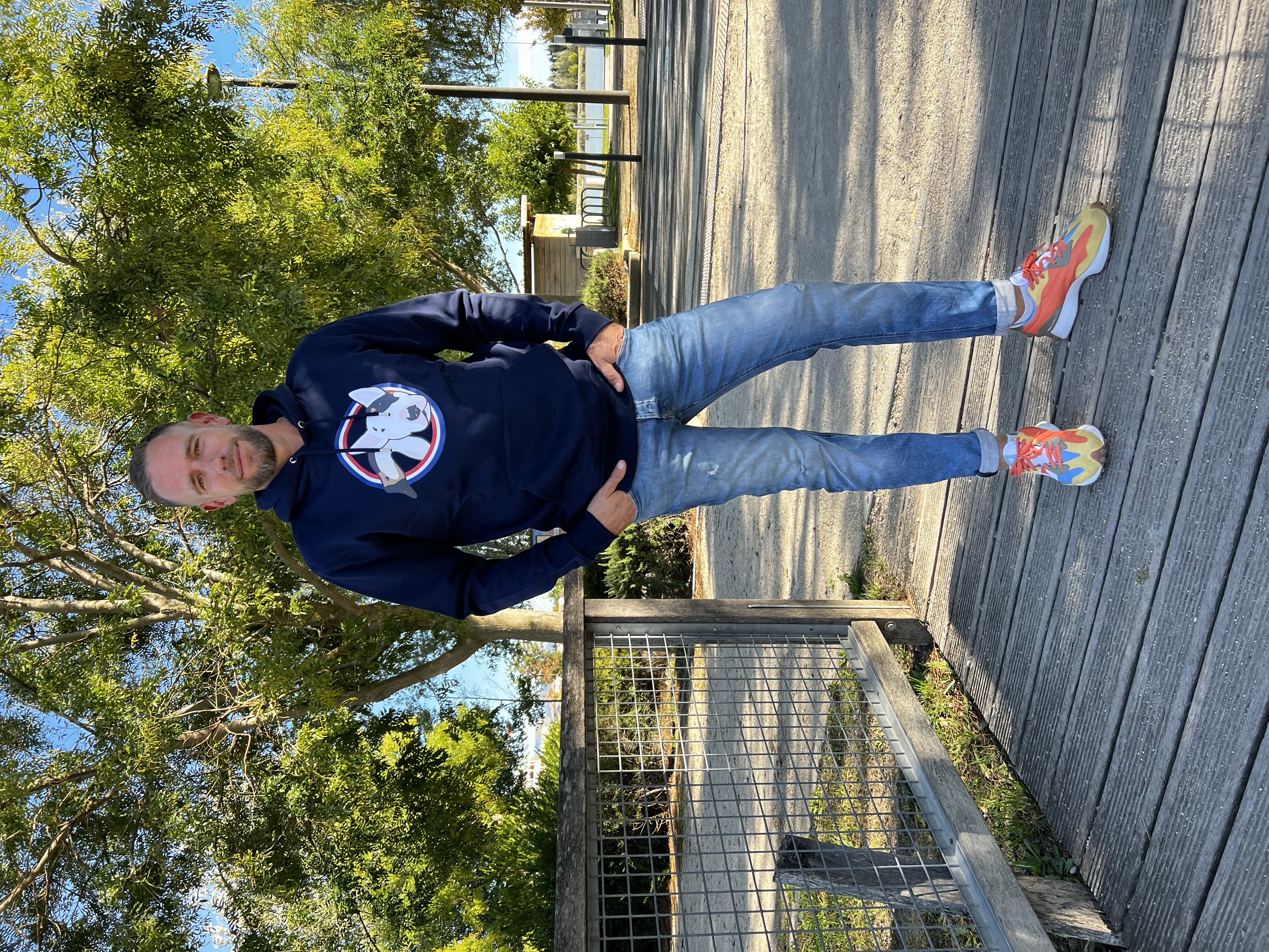 Sweat à capuche coton bio - Maxi Logo