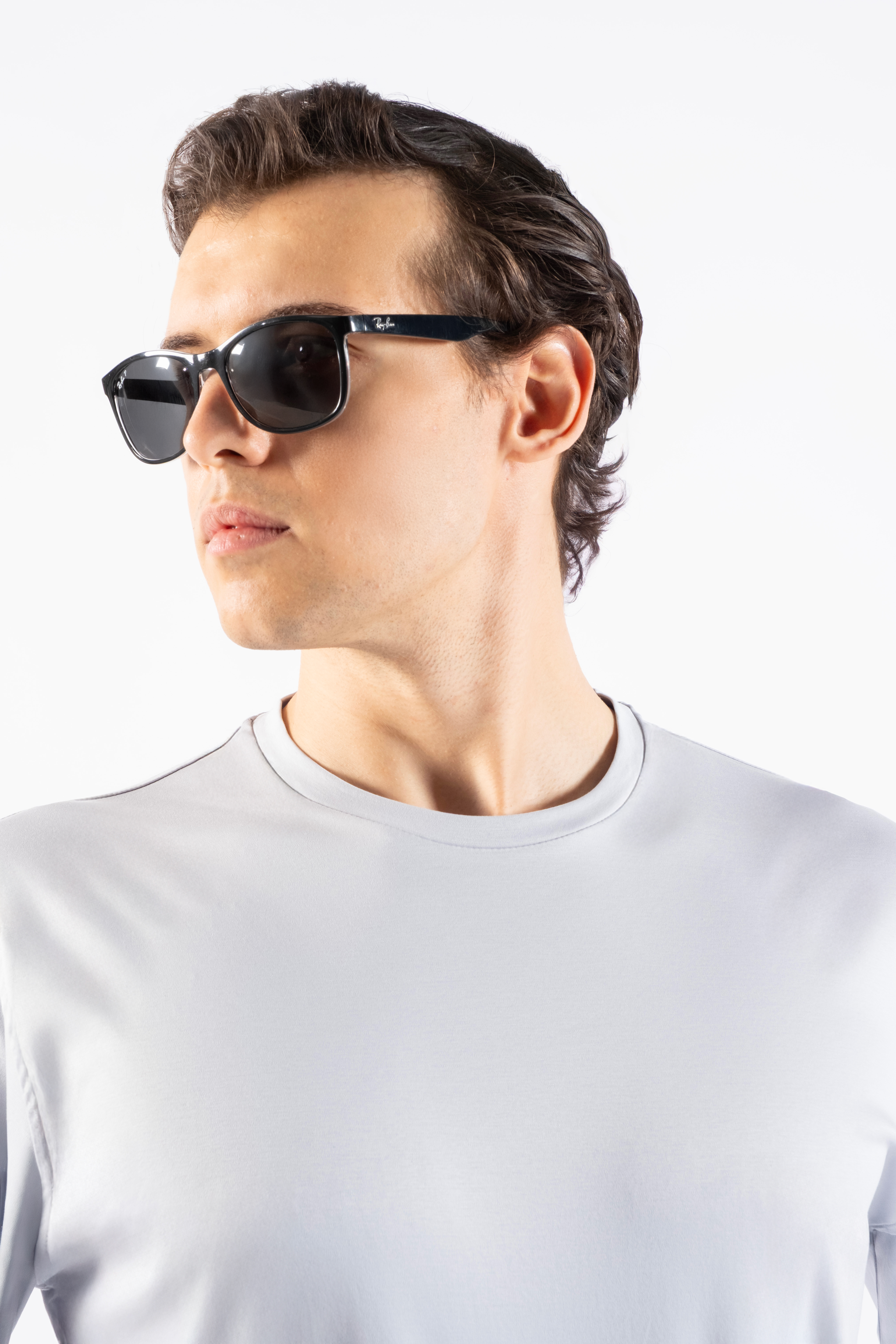 Uzun Kol Gri T-shirt