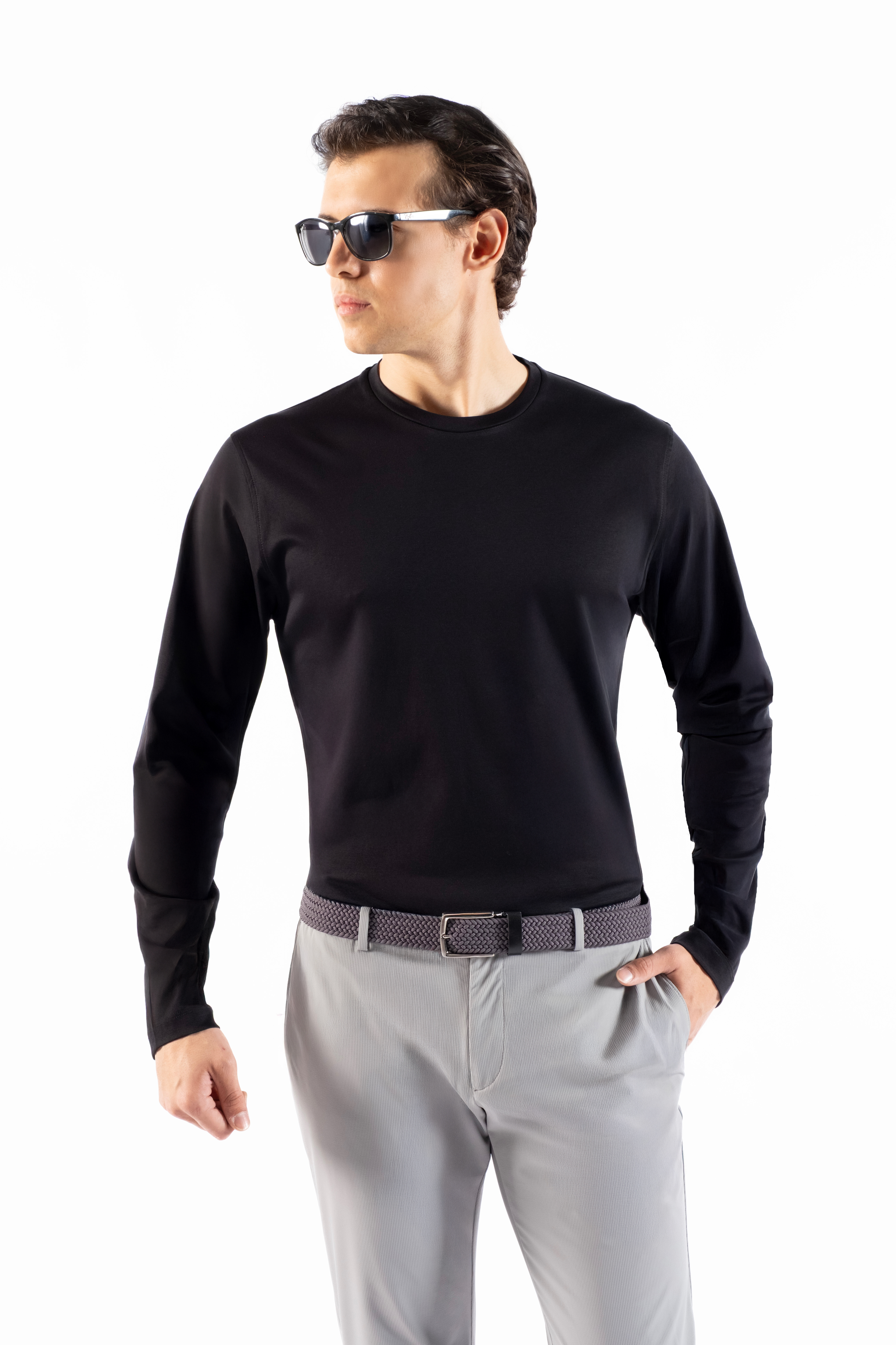 Uzun Kol Siyah T-shirt