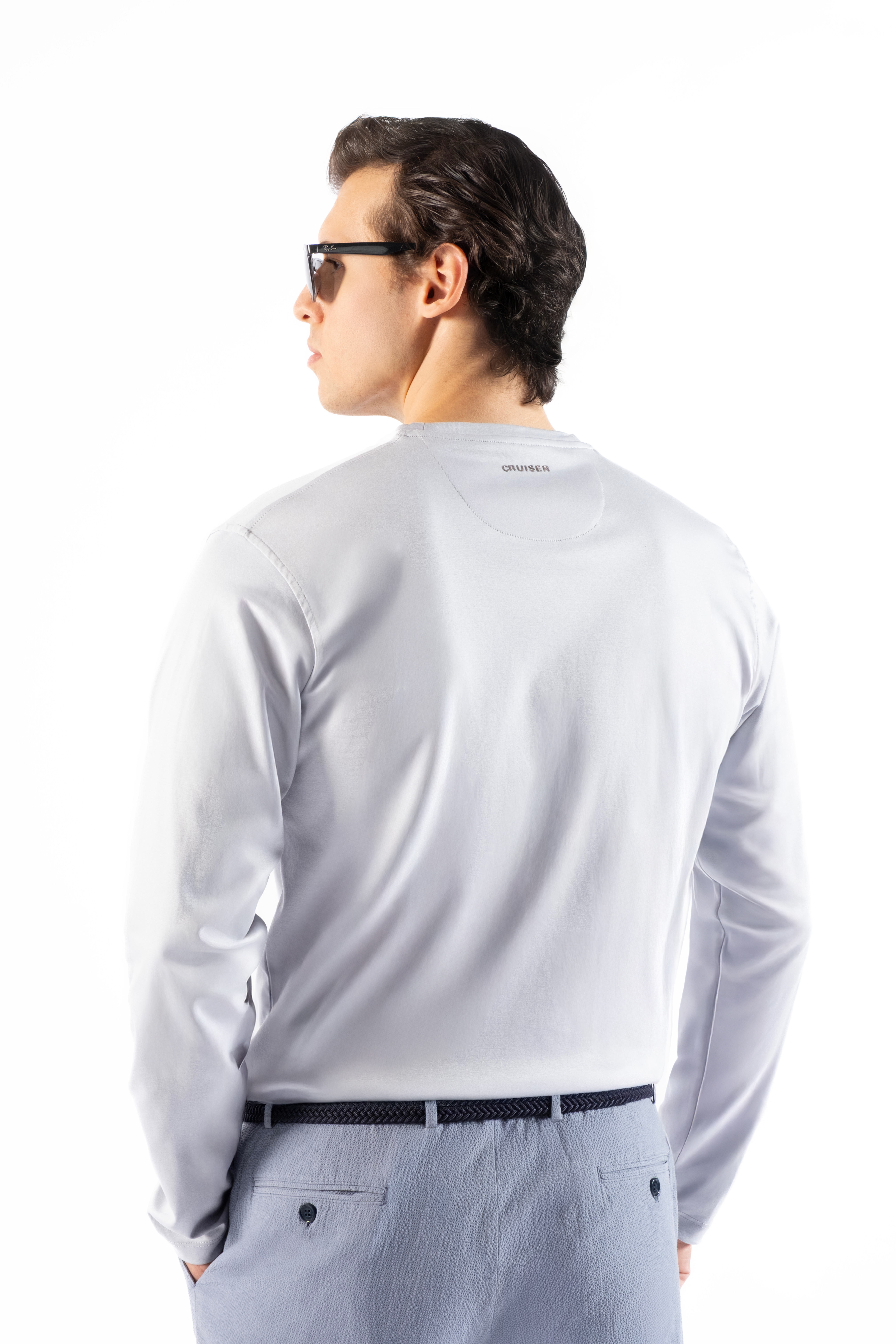 Uzun Kol Gri T-shirt