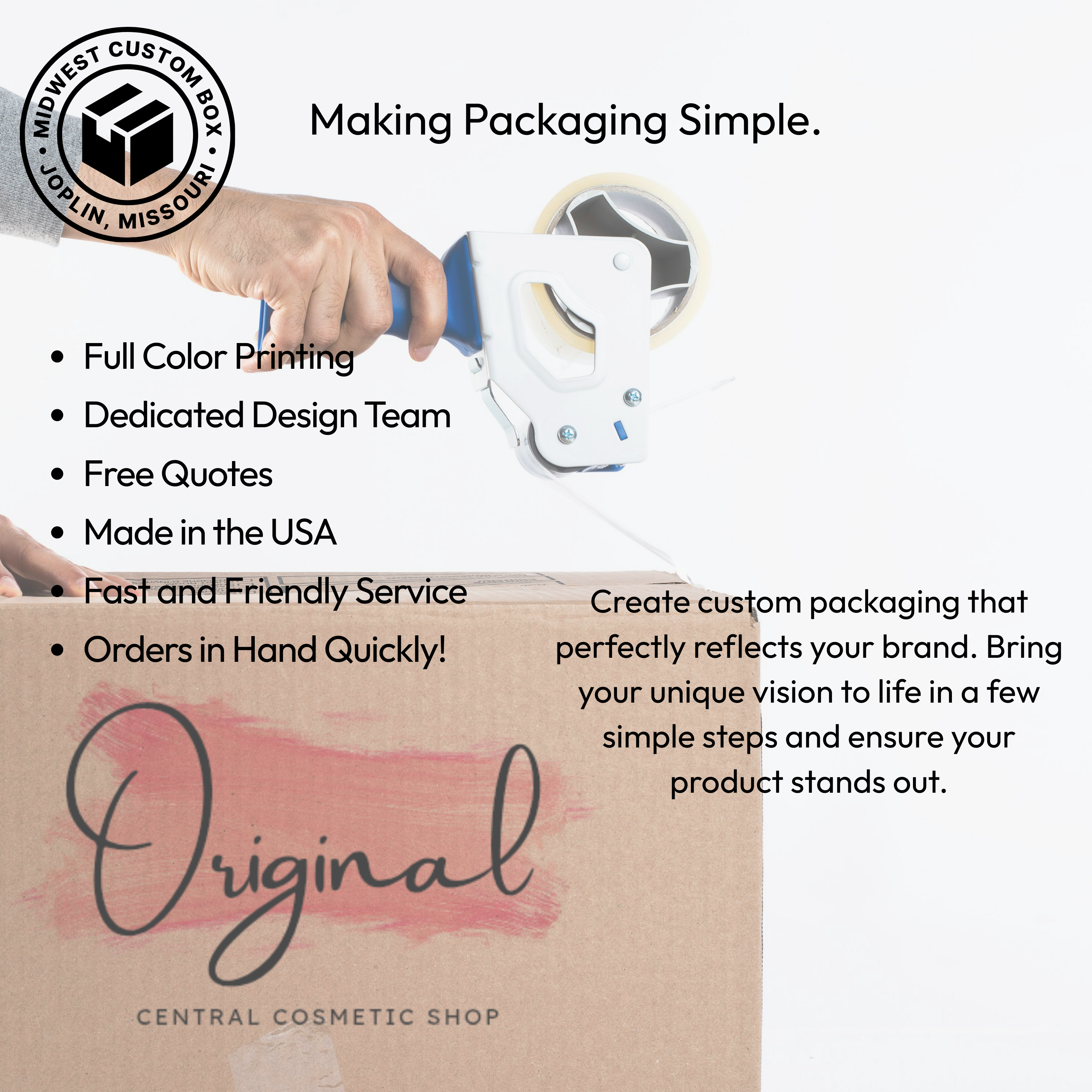 Small Standard Shipping Box (3 Sizes)