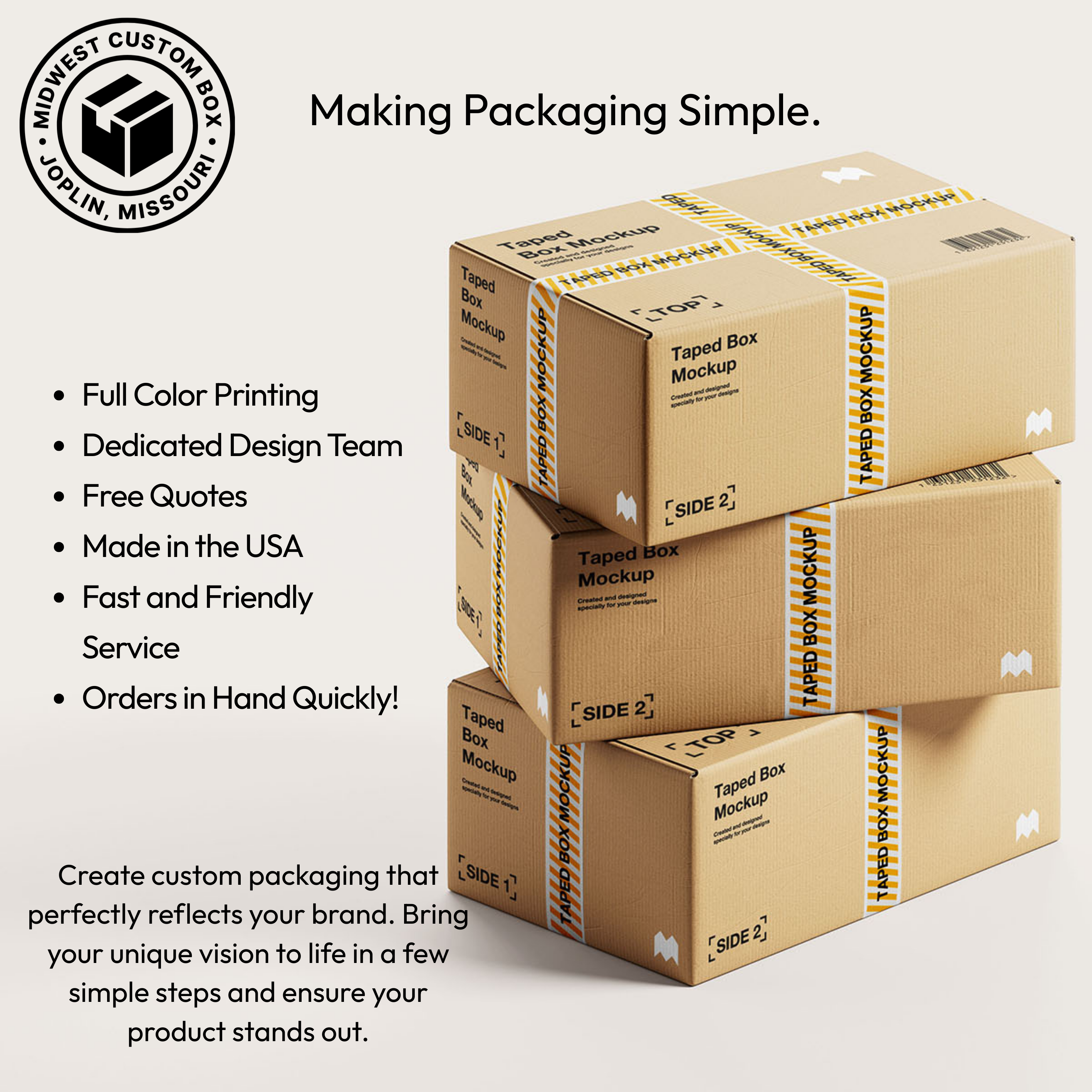 Medium Standard Shipping Box (3 Sizes)