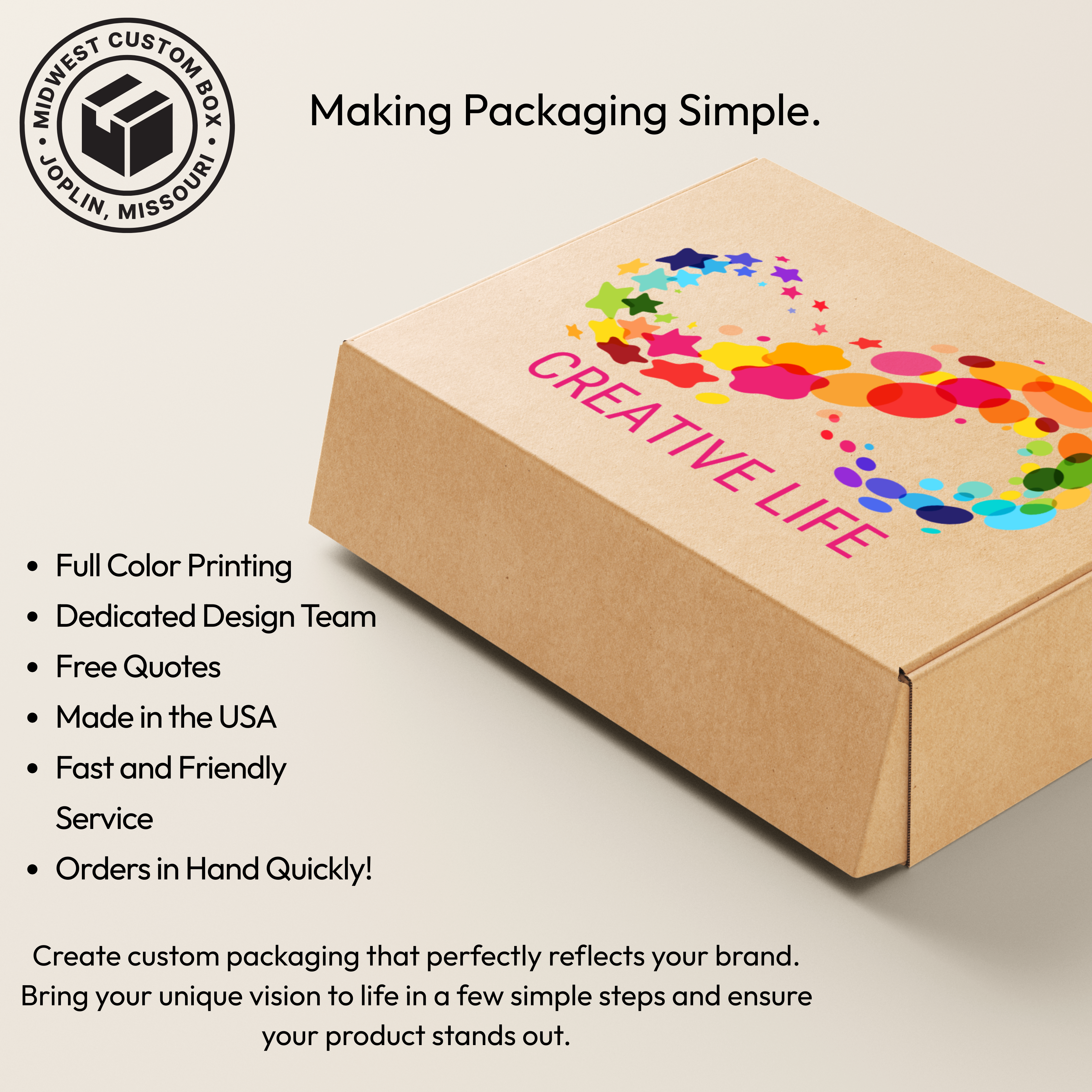Medium Mailer Box (3 Standard Sizes) 