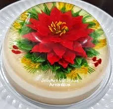 Gelatina artística de flor