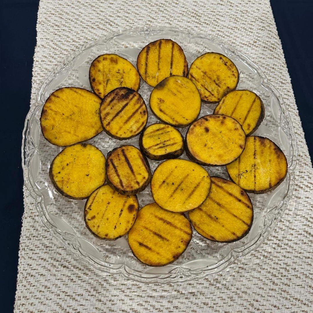 Rodajas de batata asada