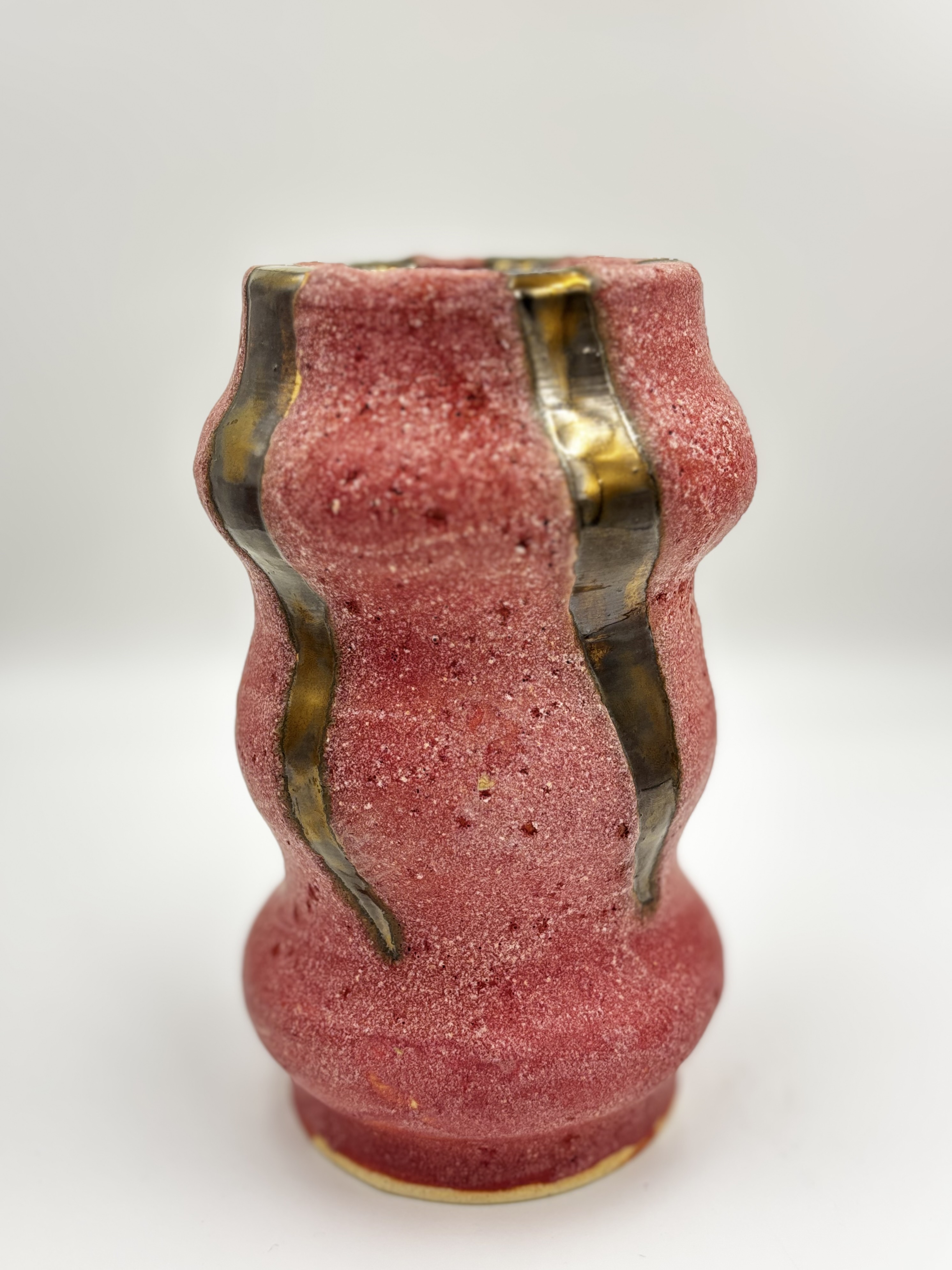 Crimson Flow Vase
