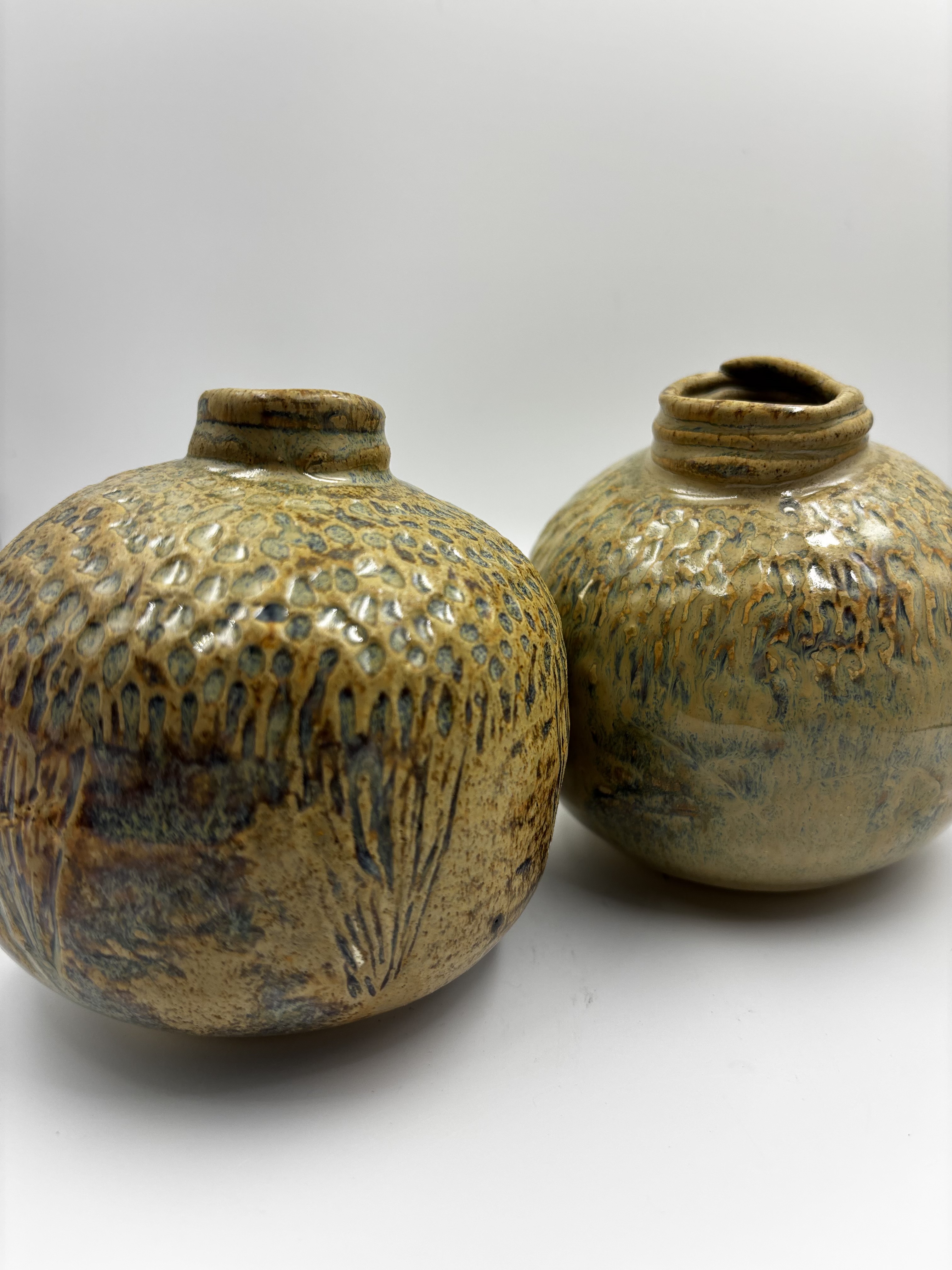 Earthy Blue Vase Set