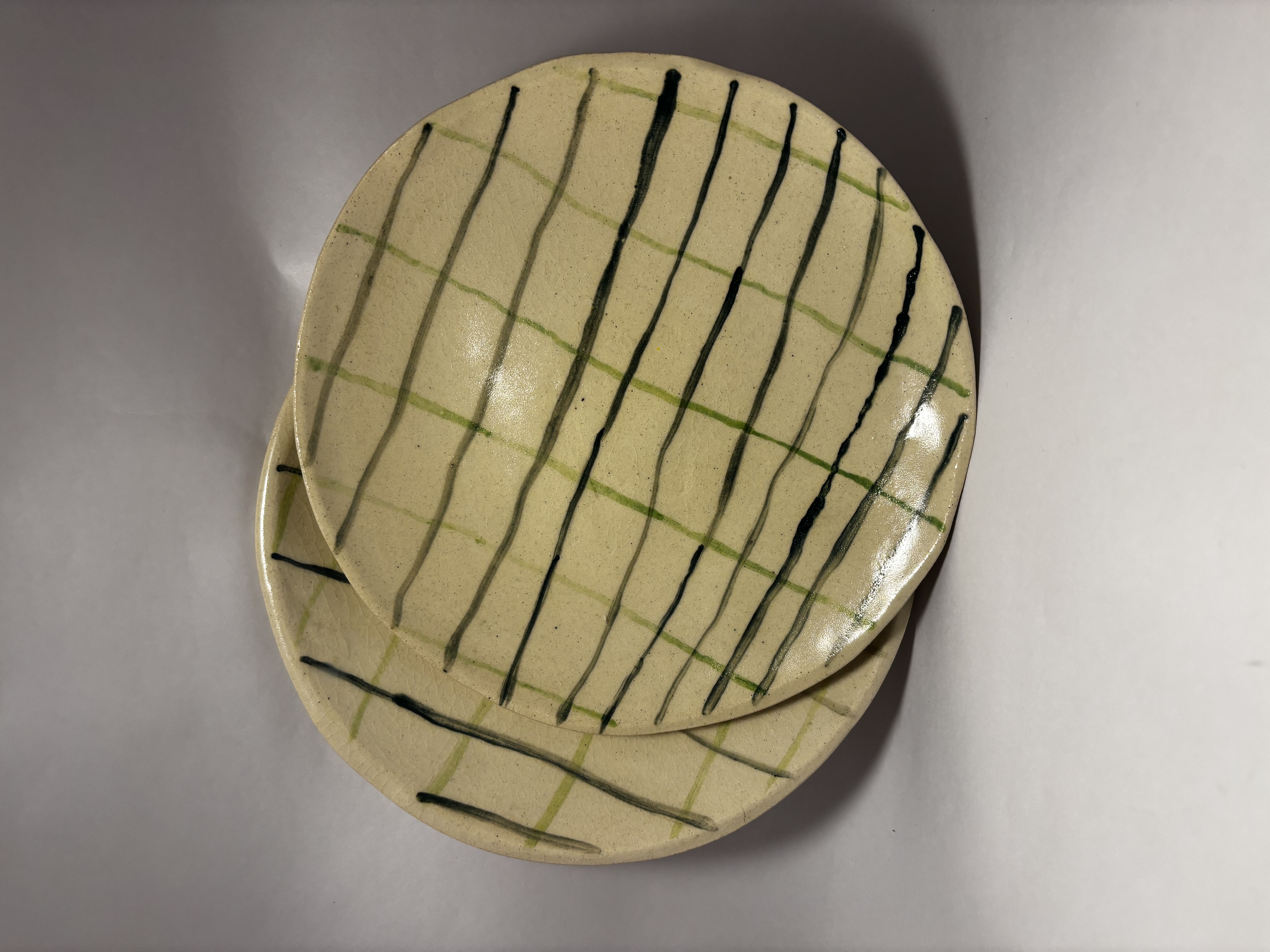 Meadow Ghingham Plates