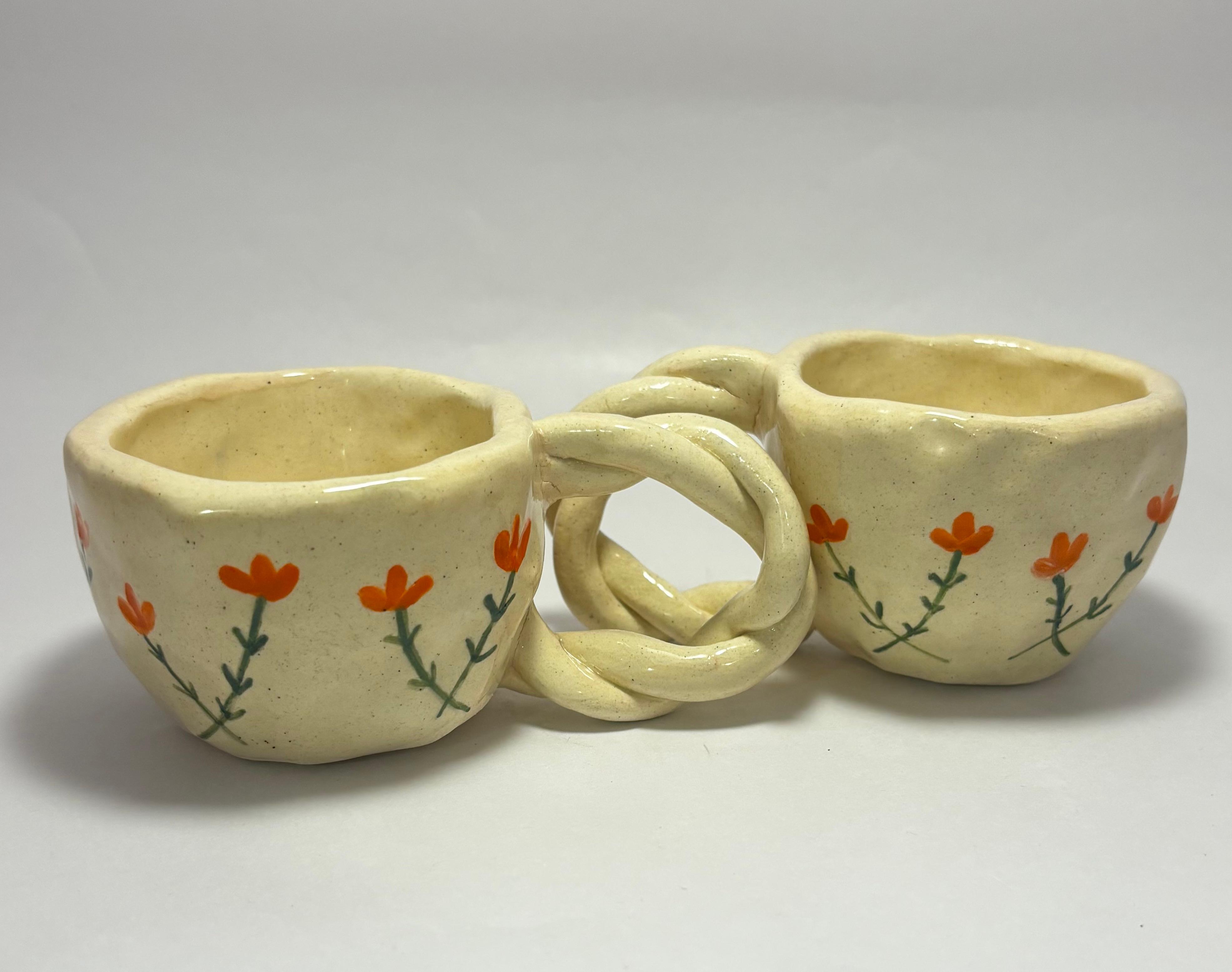 Orange Bloom Espresso Cups