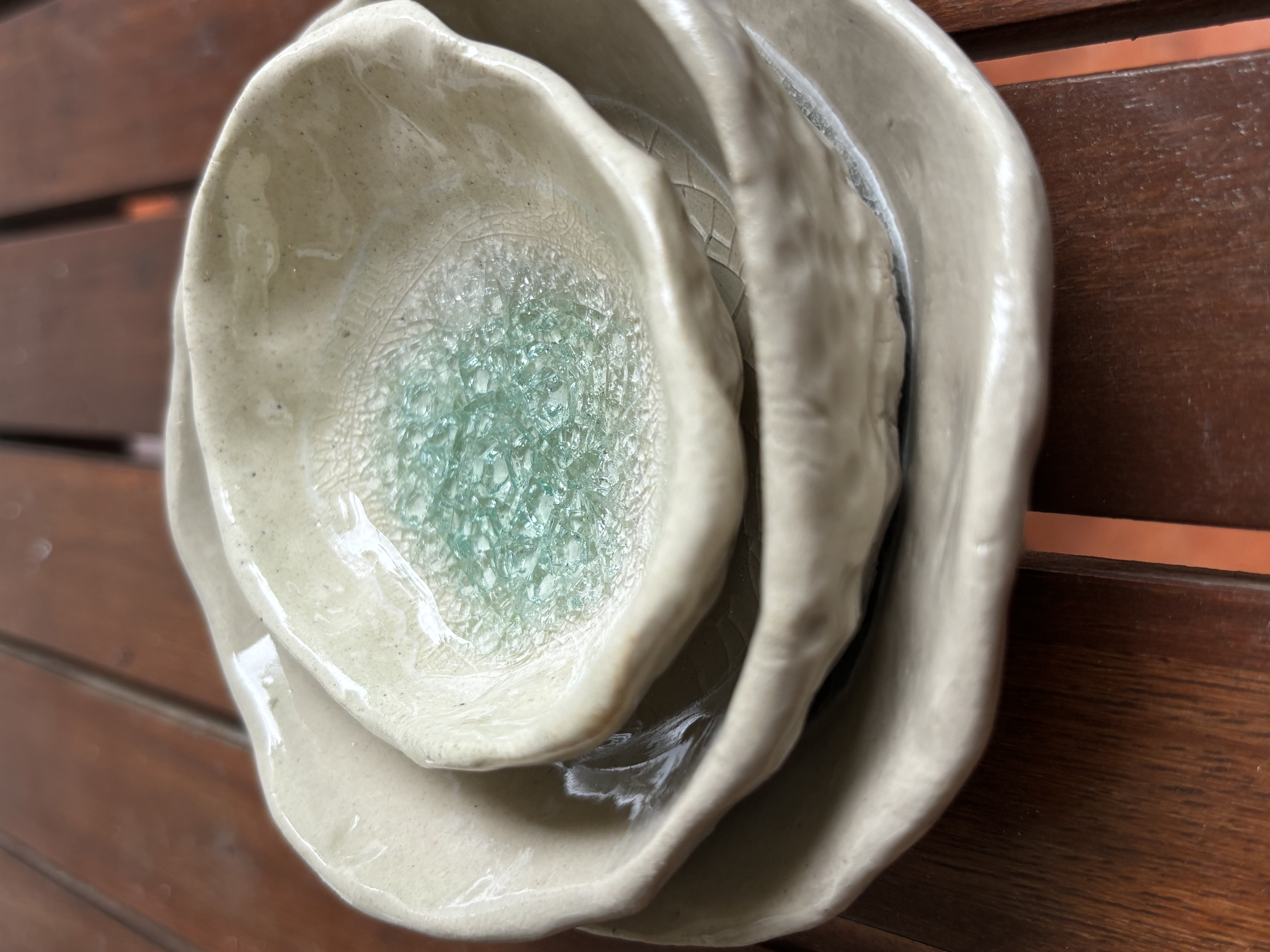 Frosted Lake Ring Dishes