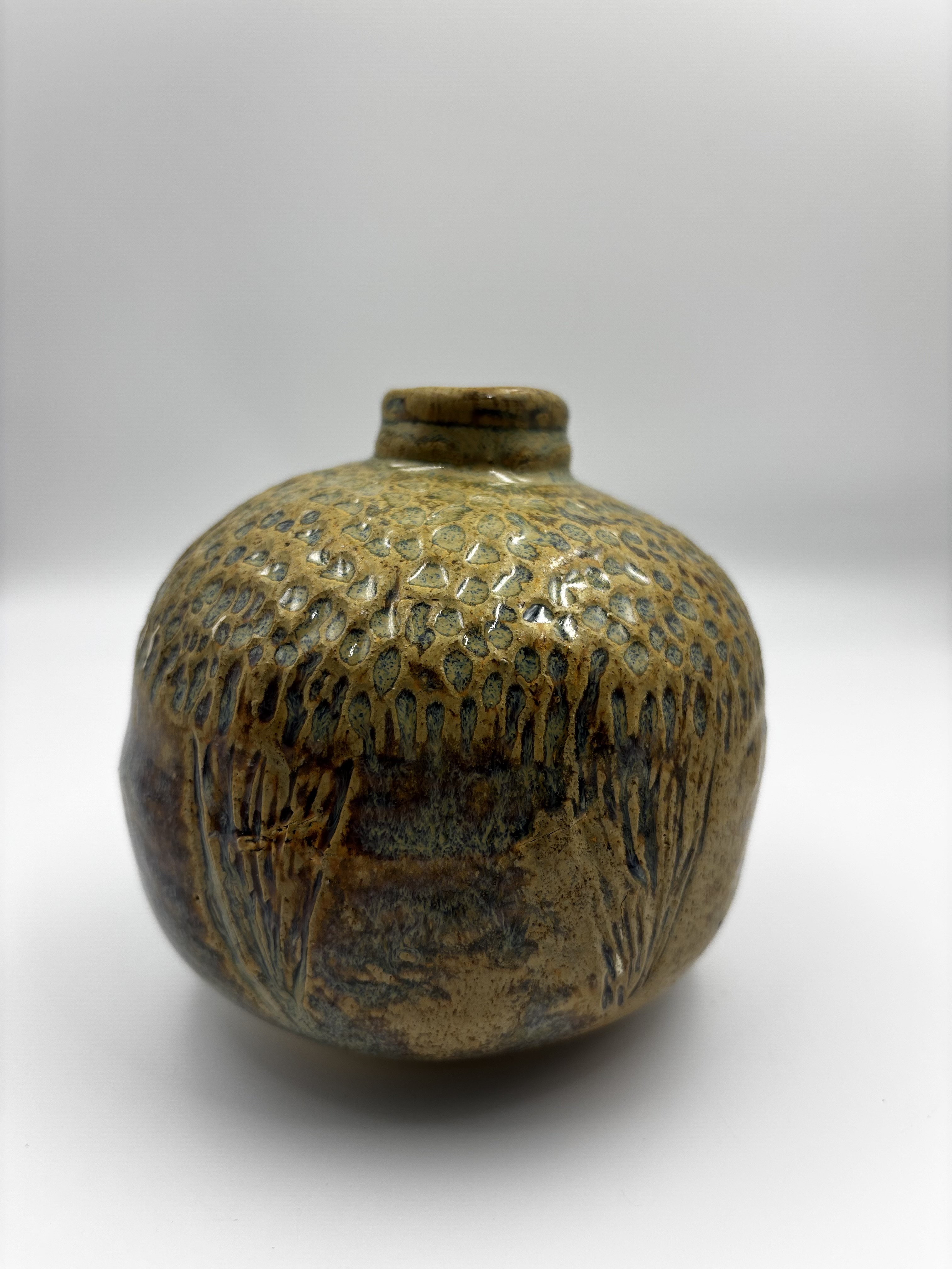 Earthy Blue Vase Set