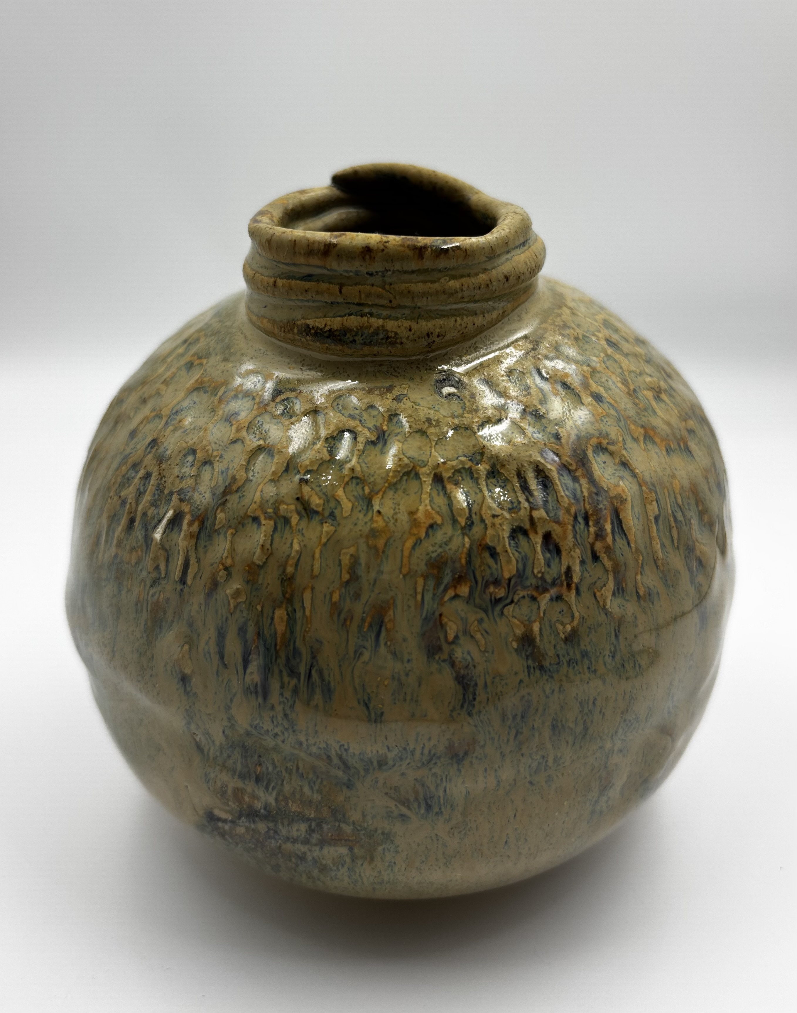 Earthy Blue Vase Set
