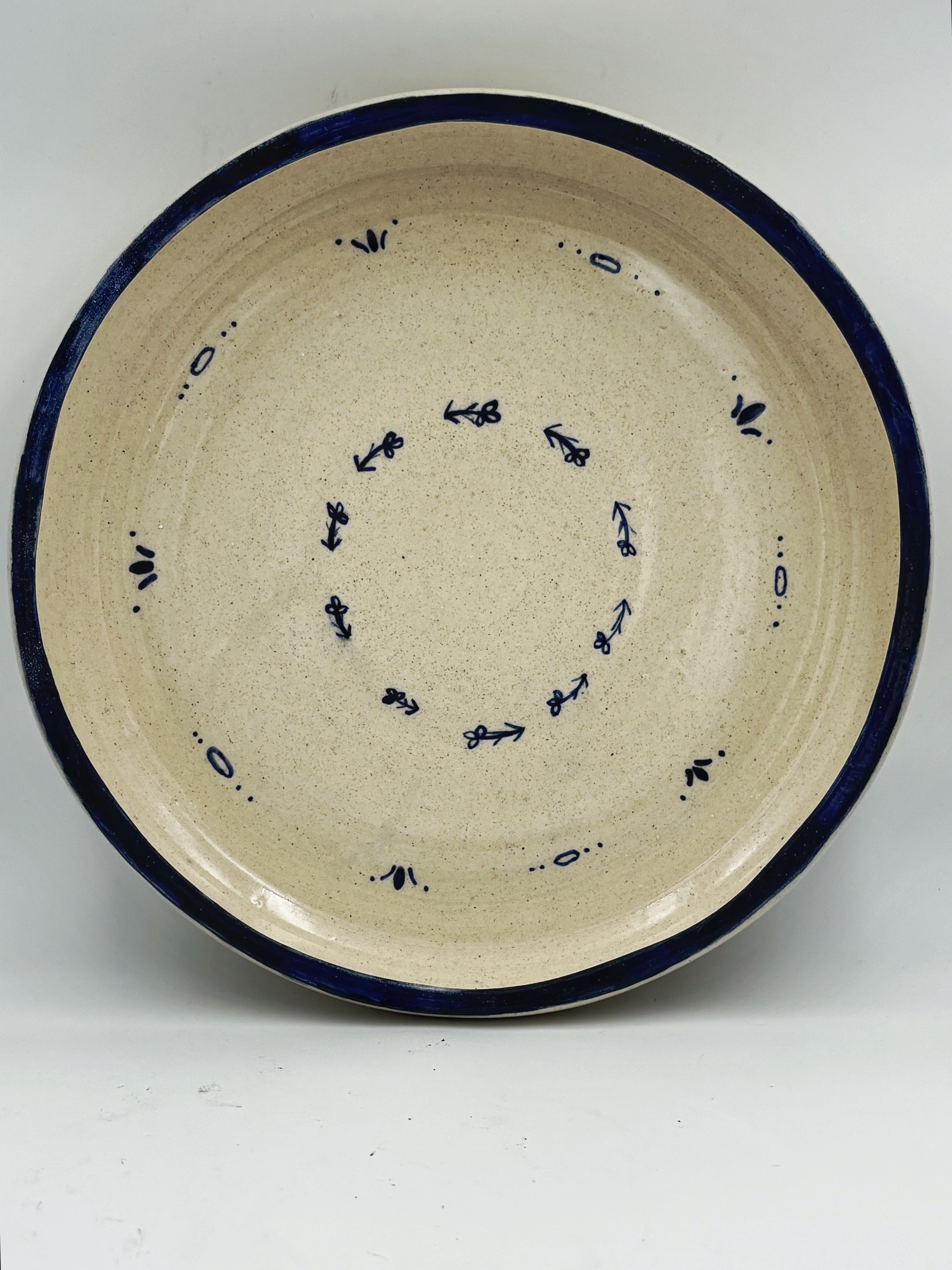 Indigo Motif Platter