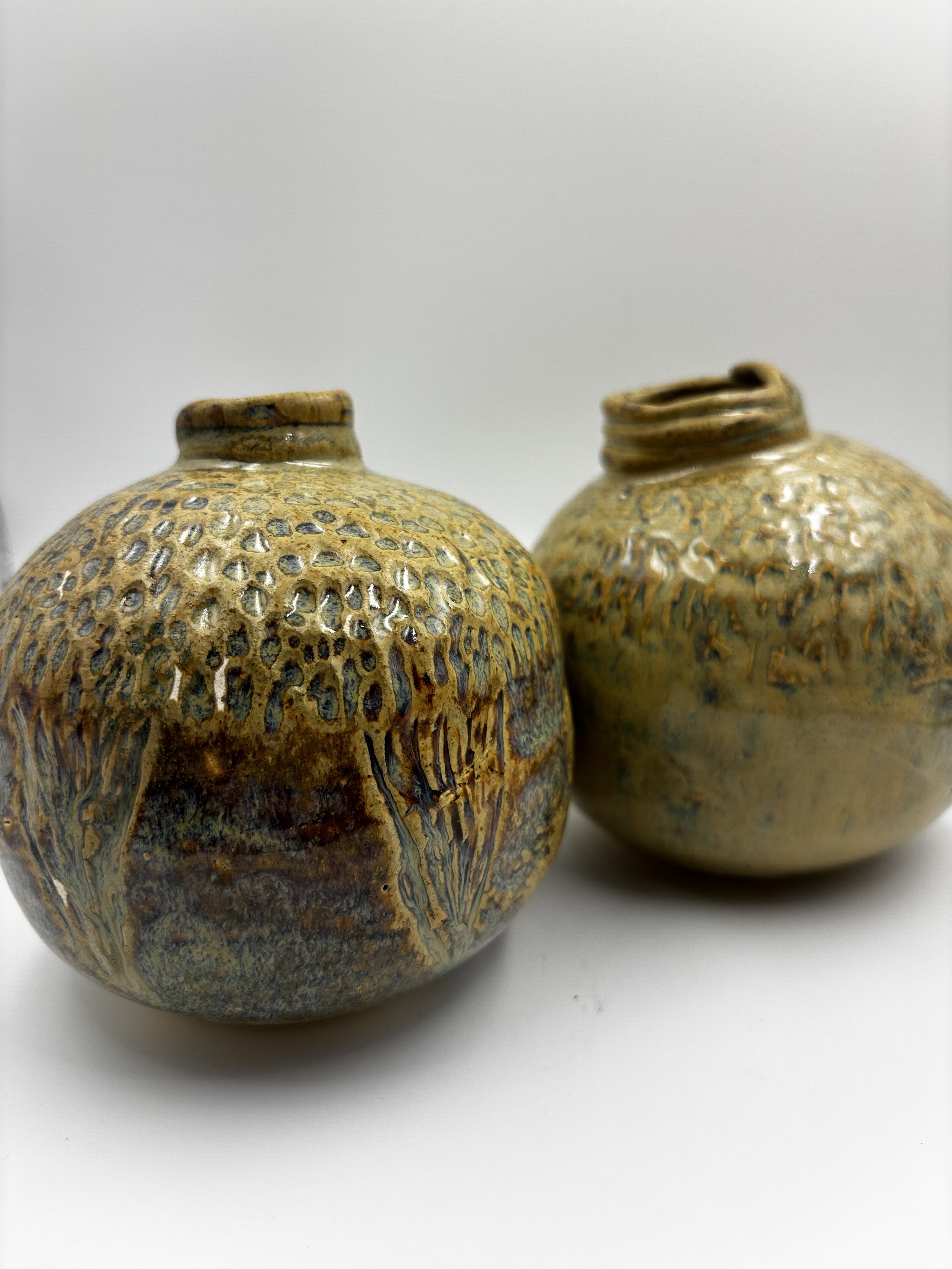 Earthy Blue Vase Set