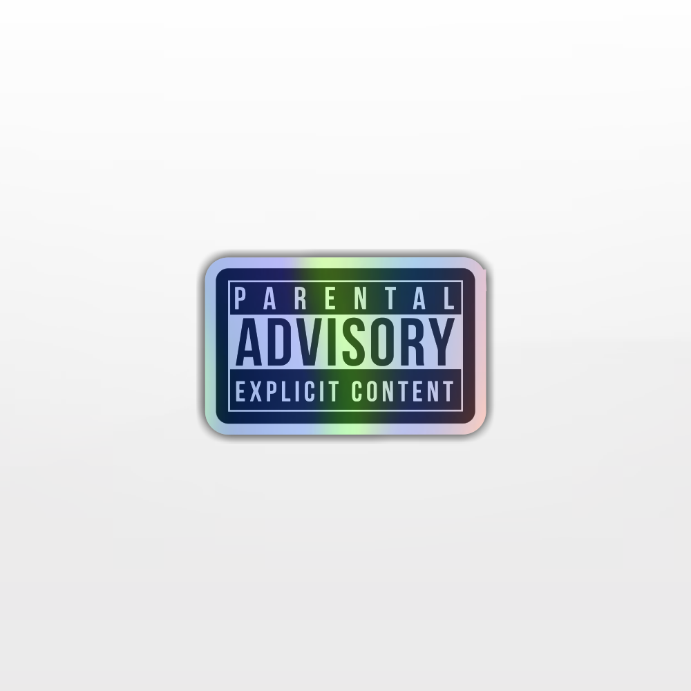 Adesivo Parental Advisory - Explicit Content