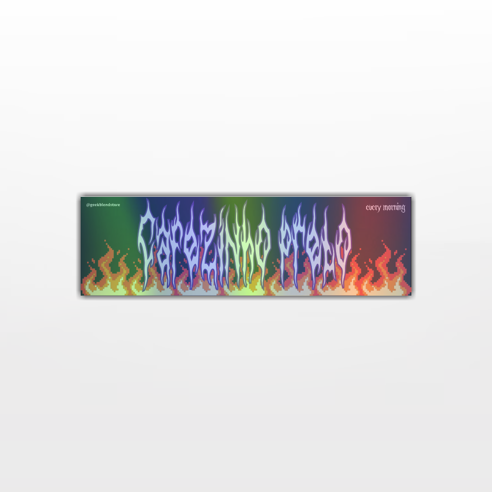 Adesivo Cafézinho Preto