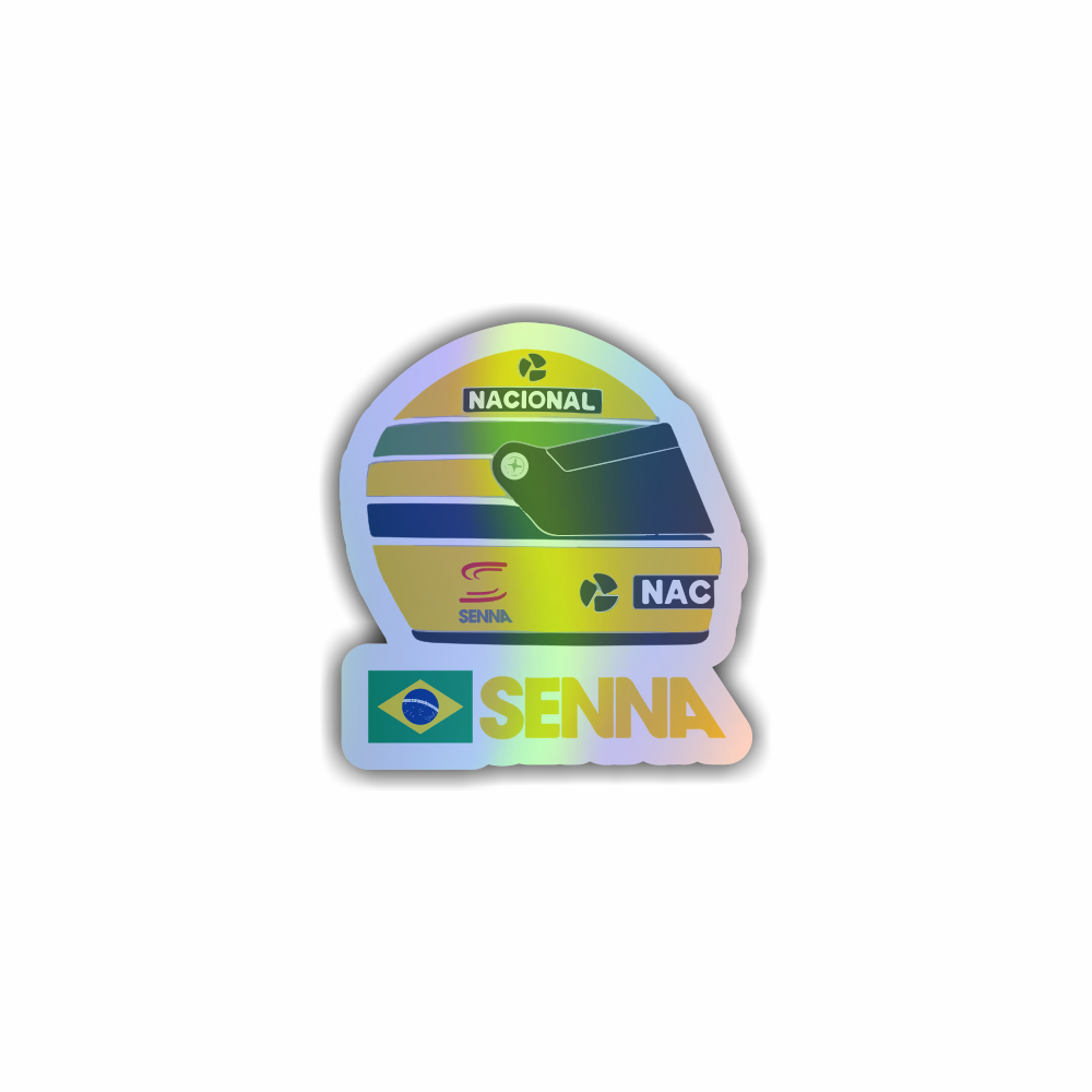 Adesivo Capacete Senna