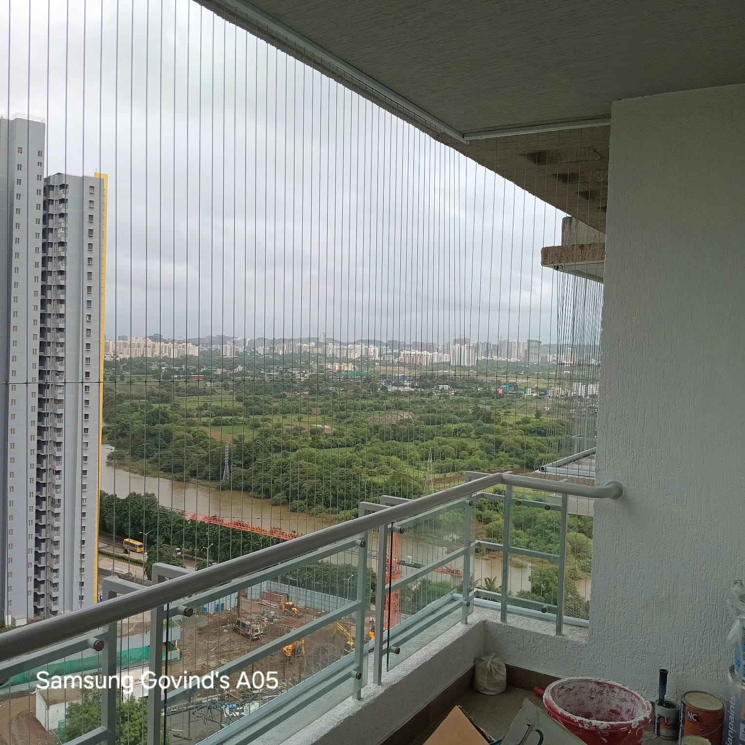 Balcony invisible Grill Safety