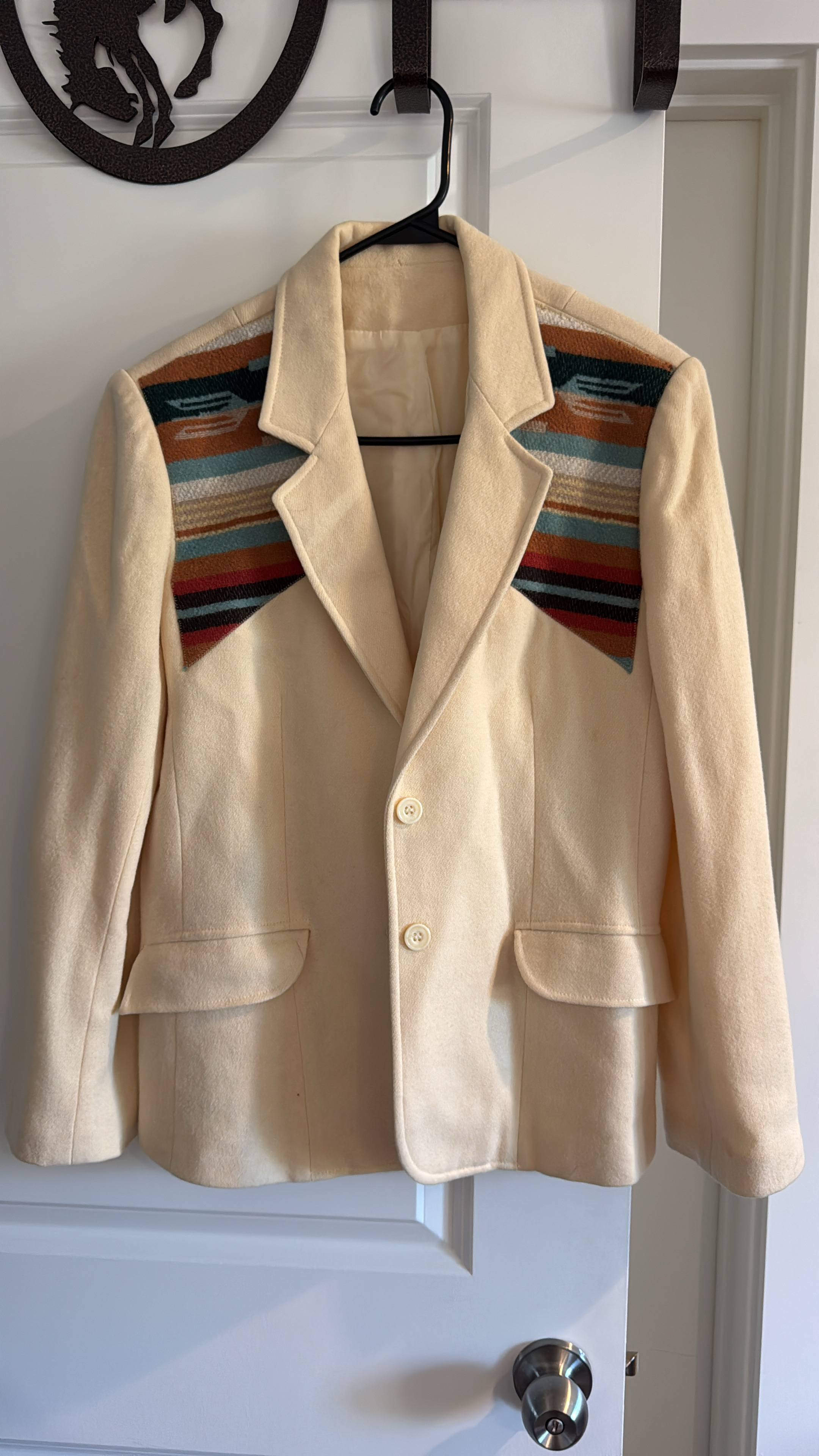 Wool Blazer with Pendleton Accents - Large