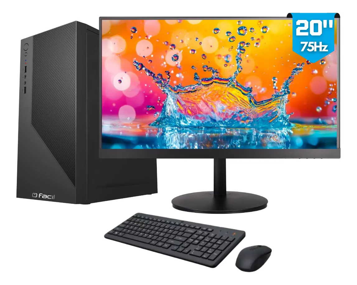 Computador Completo Fácil Office Intel Core I5 4570 4ª Geração 16gb Ram 240gb Ssd Monitor 20 75hz Hdmi Windows 10 Pro Trial Cdf-099of