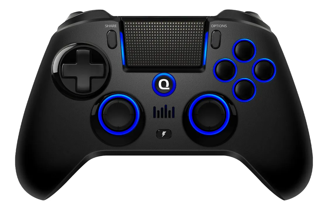 Controle Para Ps4 Ps3 Joystick Sem Fio Qrd Spark N5 Preto Para Pc Ios Android Efeito Hall Gamepad
