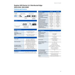 Sophos XGS 2300 Security Appliance - US power cord - XG2CTCHUS