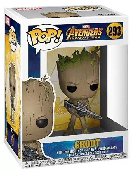Funko POP Teen Groot with Gun - Infinity War Marvel